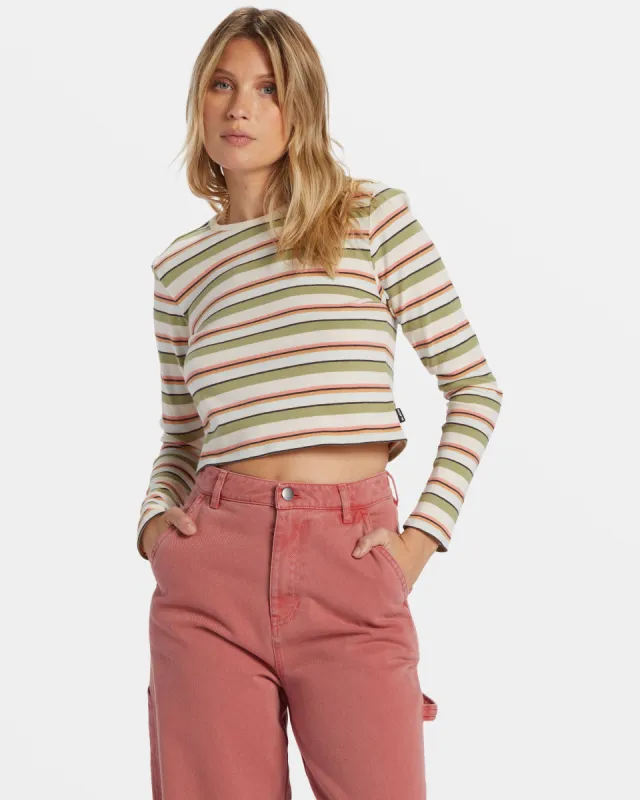 Tommy Stripe Long Sleeve Top - Weeping Willow sold by Billabong