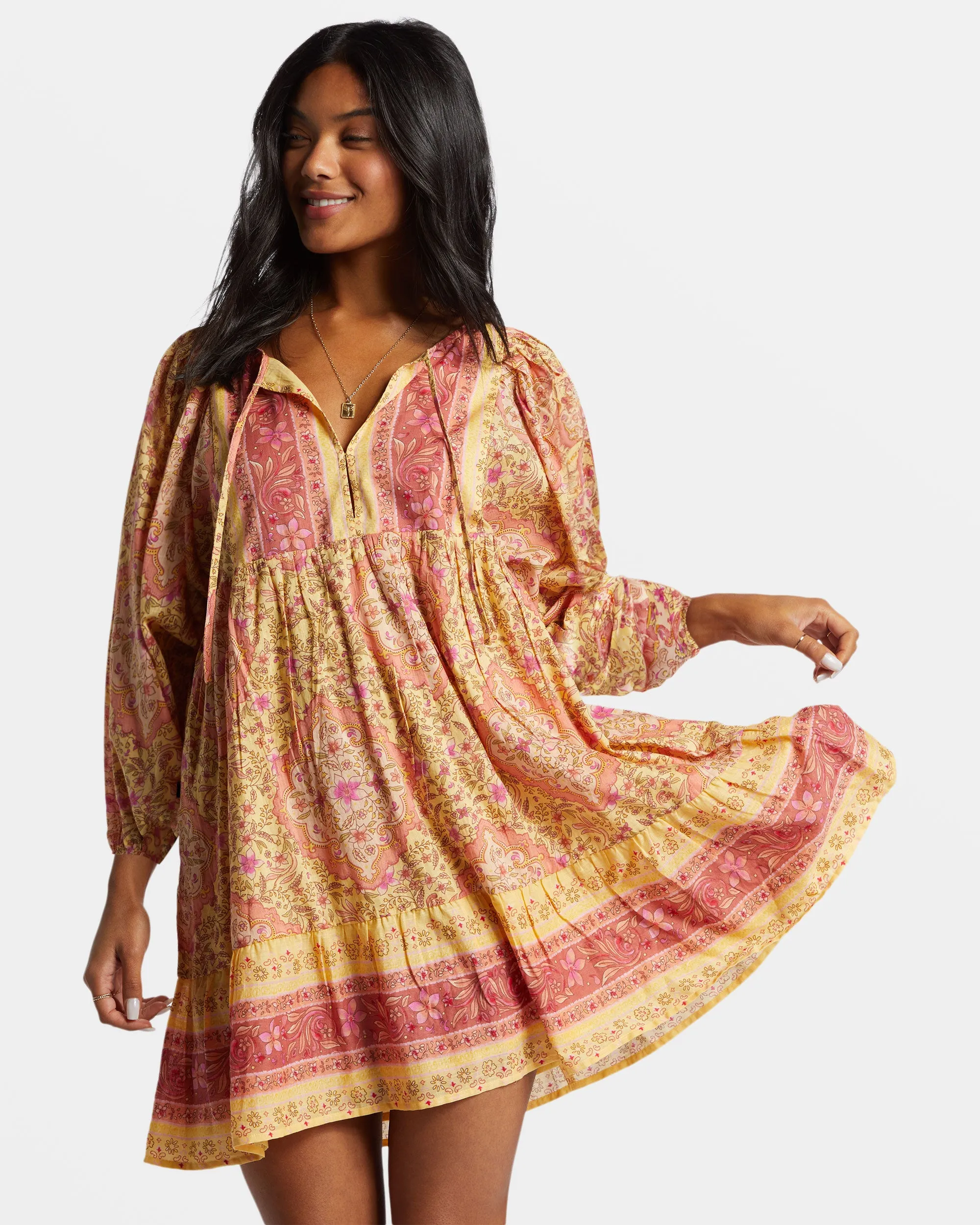 Ambers Mini Dress - Pale Yellow sold by Billabong product image thumbnail 2