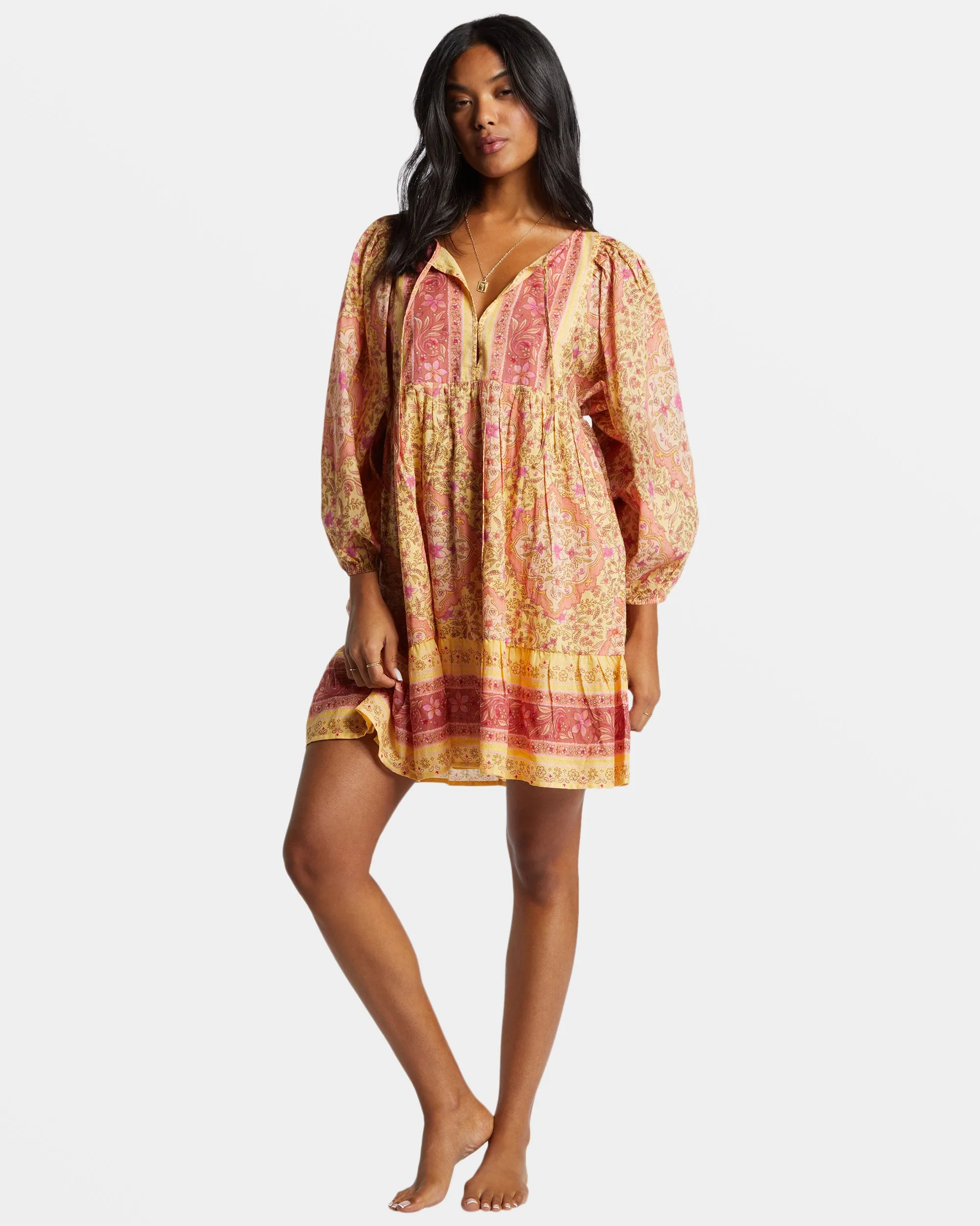 Ambers Mini Dress - Pale Yellow sold by Billabong product image thumbnail 5