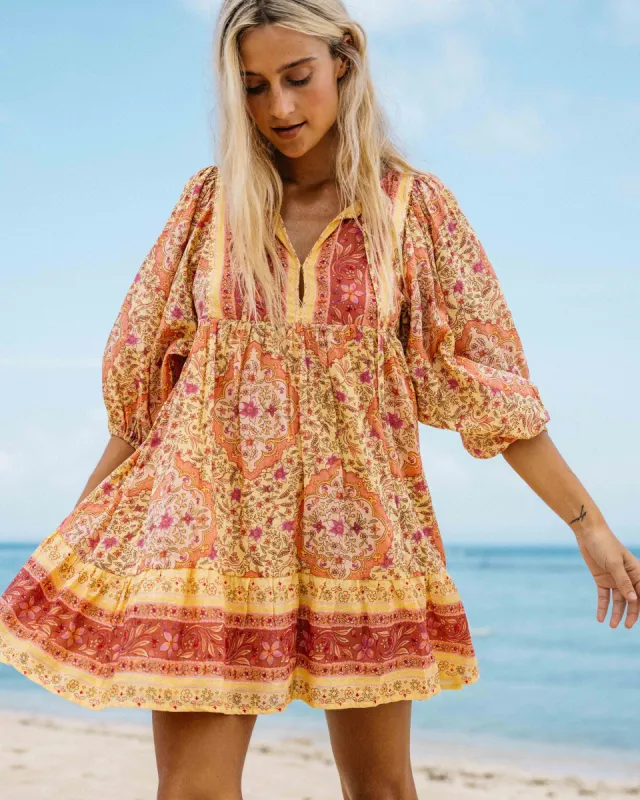 Ambers Mini Dress - Pale Yellow sold by Billabong