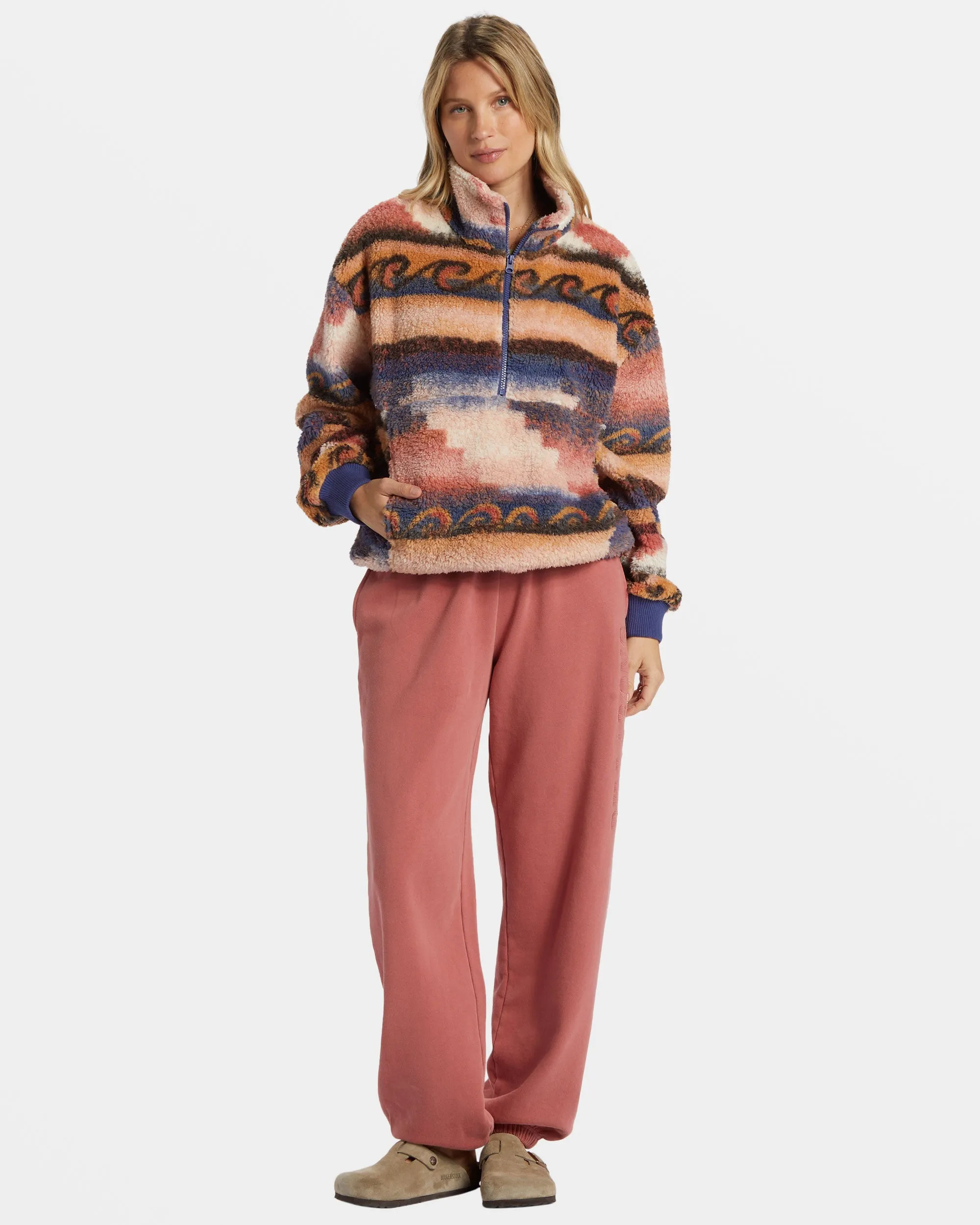 Time Off Half-Zip Fleece Pullover - I Sea Indigo sold by Billabong product image thumbnail 4
