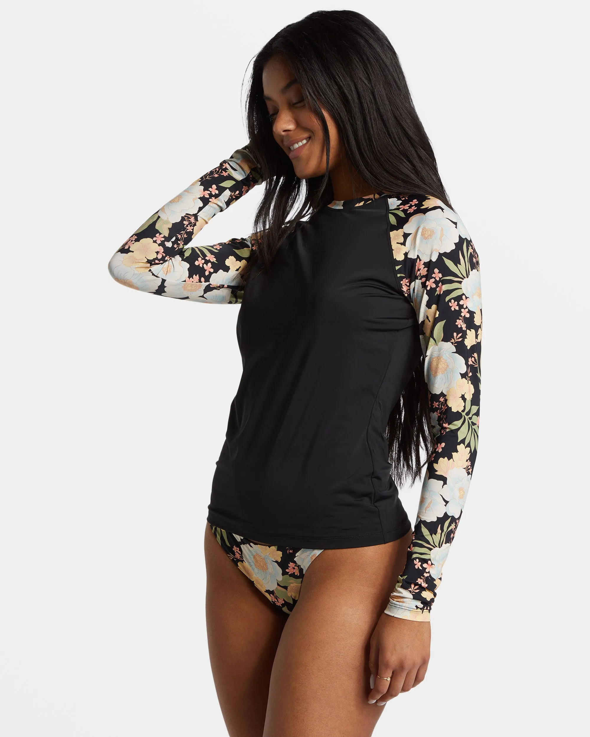 Lost Cove Long Sleeve Rash Guard - Black Pebble sold by Billabong product image thumbnail 2