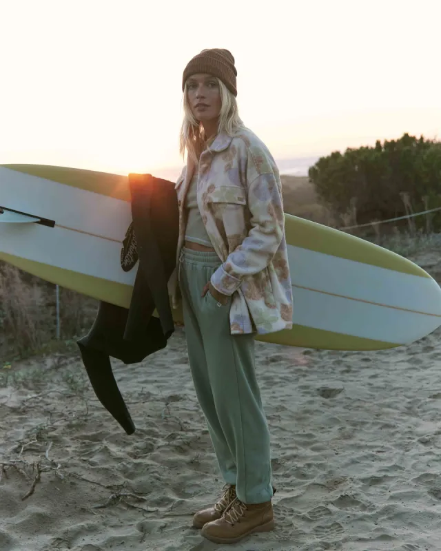 Hike Date Elastic Waist Pants - Seagrass sold by Billabong