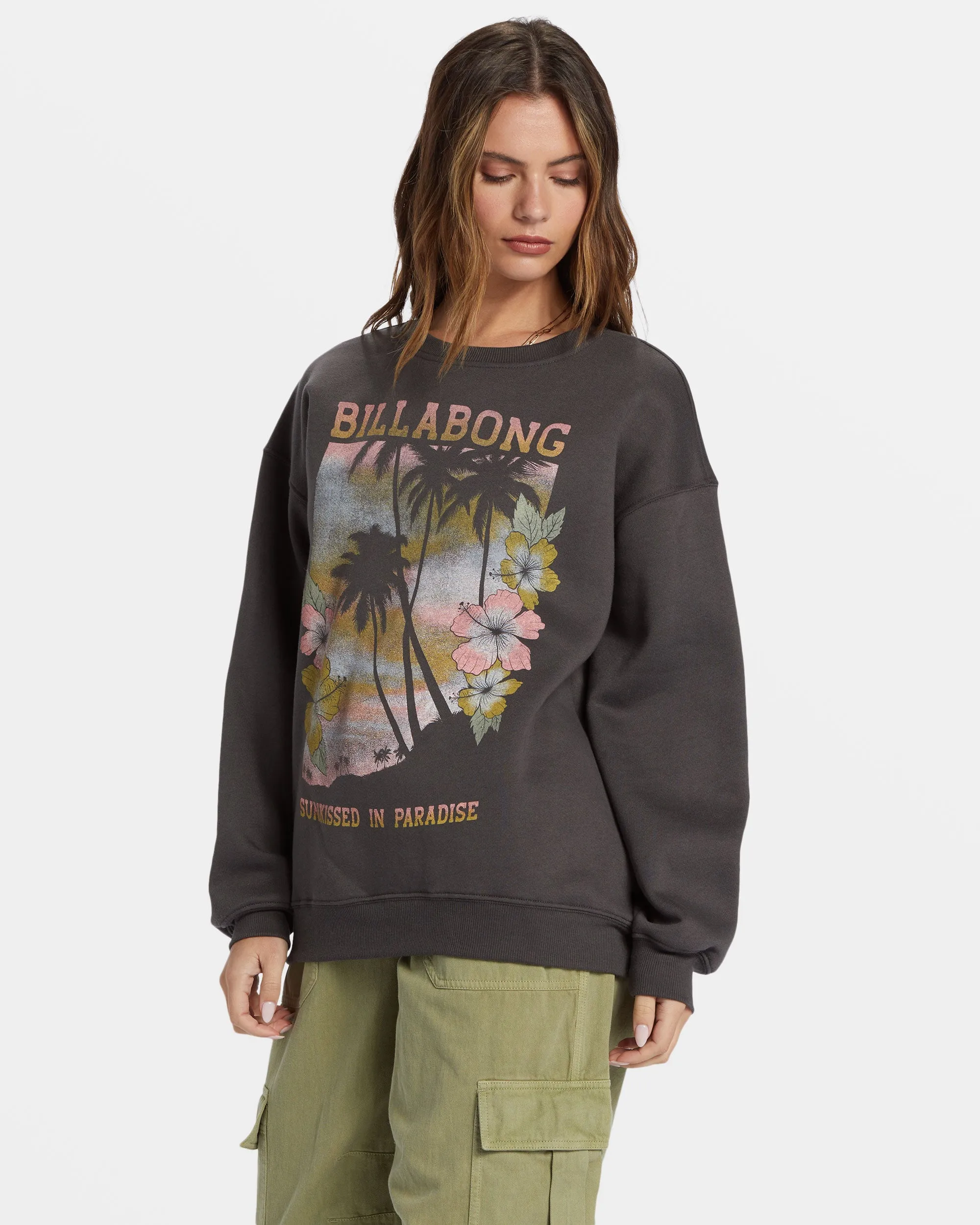 Sunkissed Paradise Crewneck Sweatshirt - Off Black sold by Billabong product image thumbnail 3
