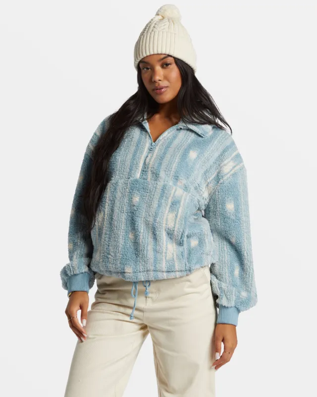 Time Off Half-Zip Fleece Pullover - Sea Fog sold by Billabong