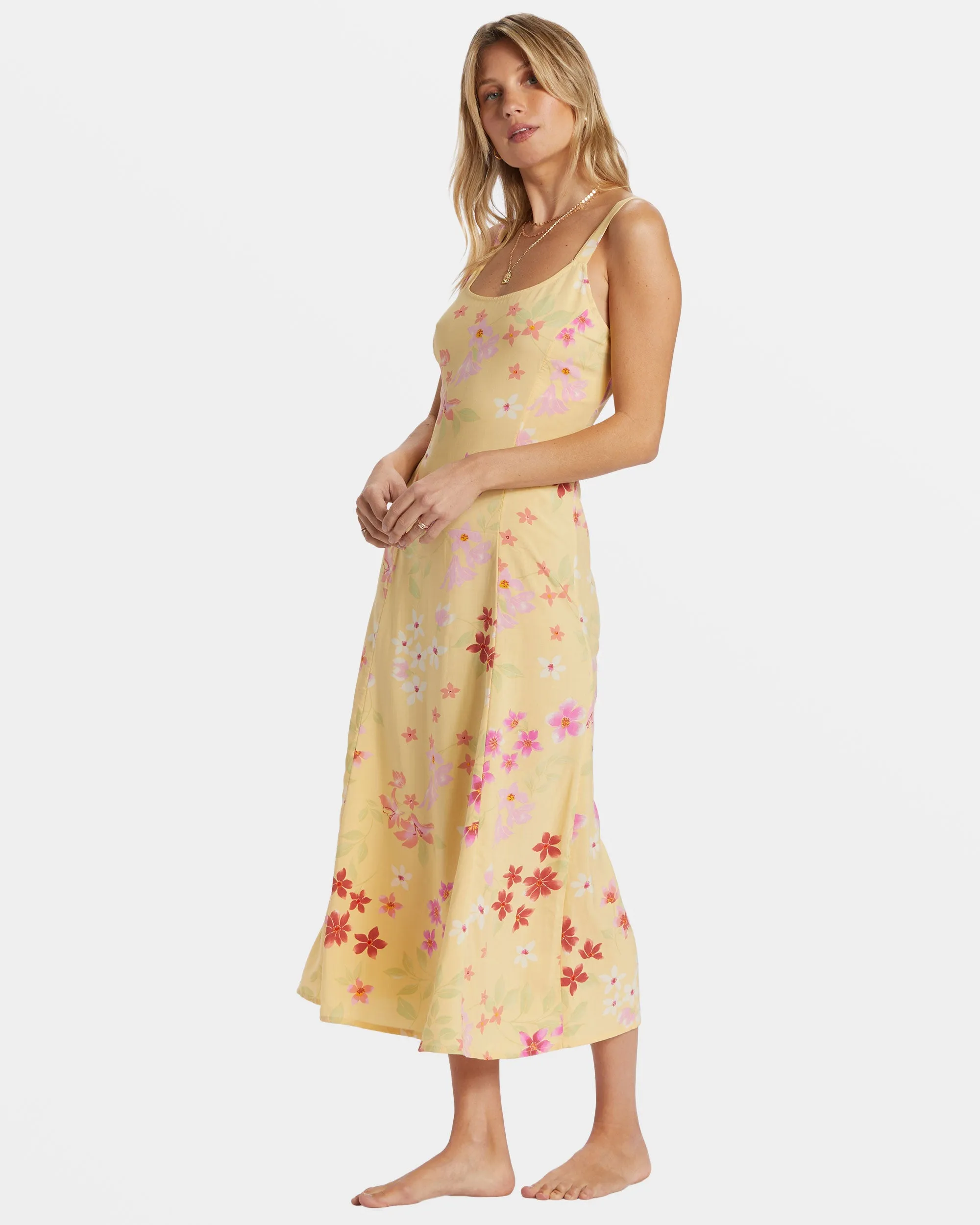 90's Calling Midi Dress - Pale Yellow sold by Billabong product image thumbnail 4