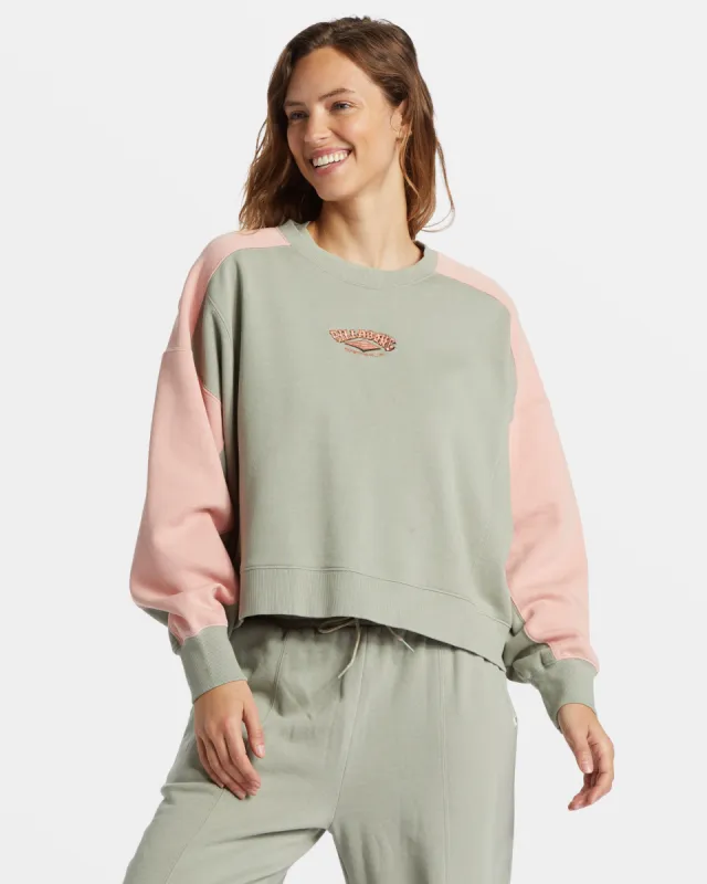 Hike Date Pullover Sweatshirt - Seagrass sold by Billabong