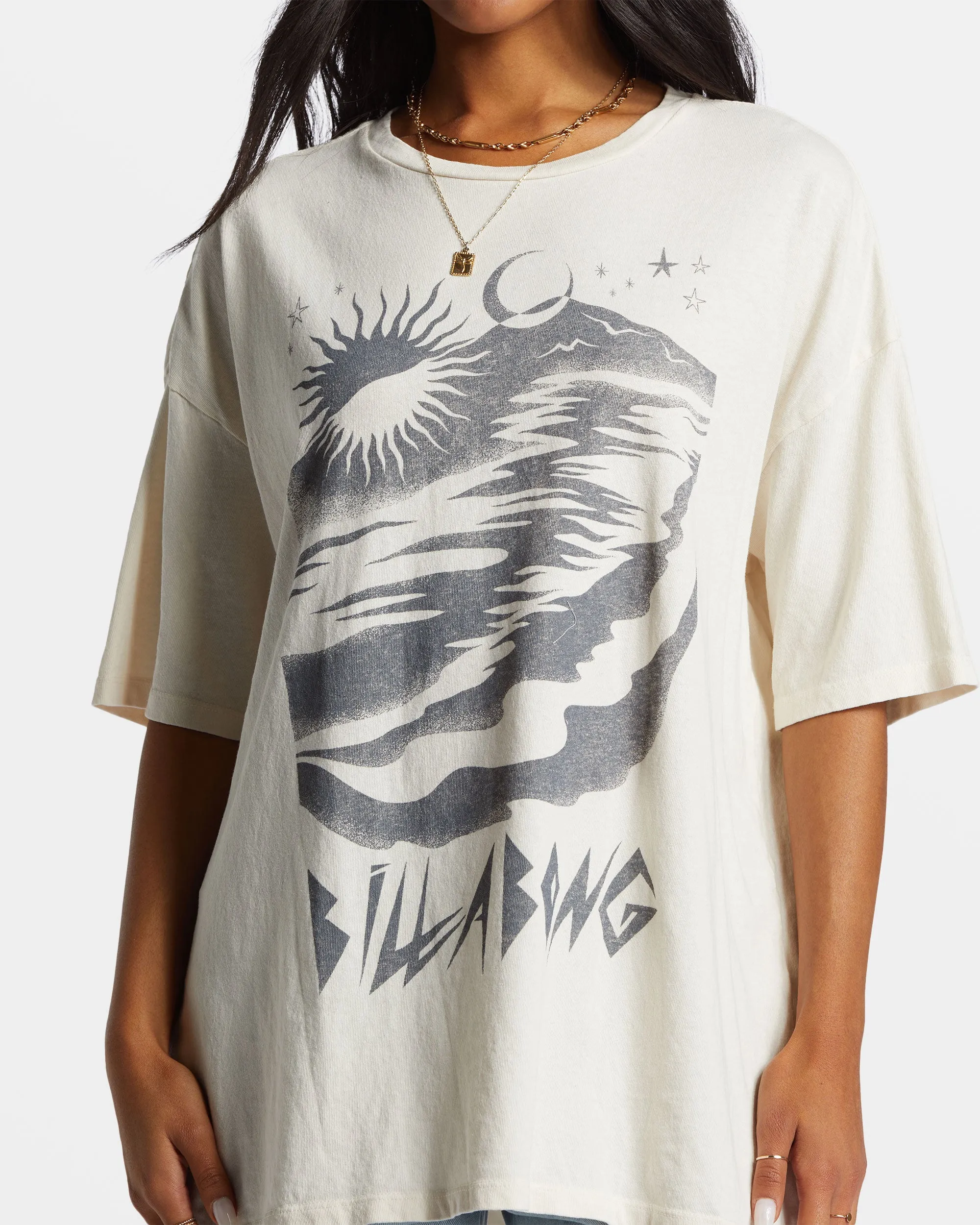 Night Walks T-Shirt - White Cap sold by Billabong product image thumbnail 5