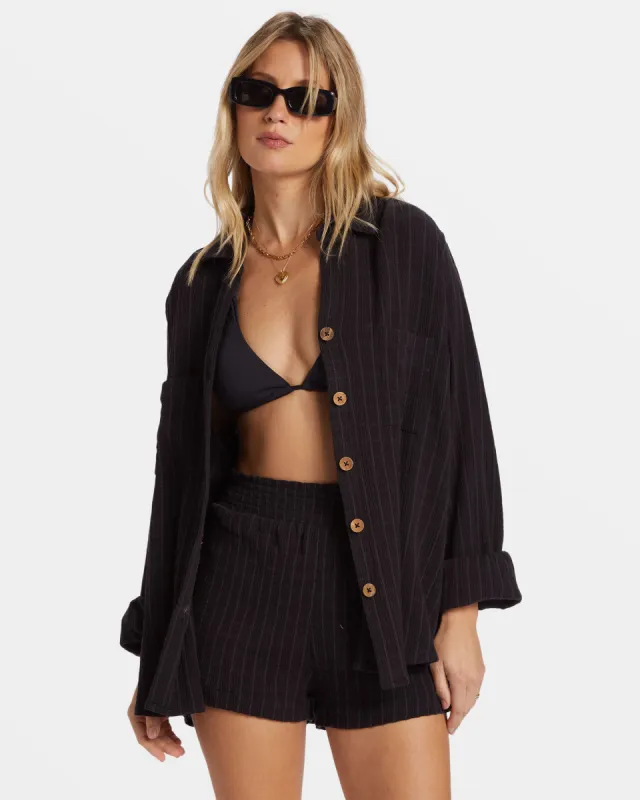 Swell Long Sleeve Shirt - Black Sands sold by Billabong