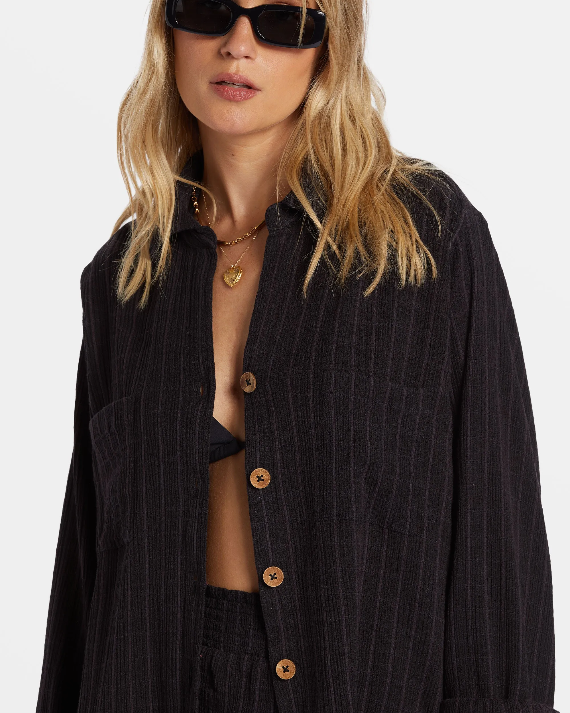 Swell Long Sleeve Shirt - Black Sands sold by Billabong product image thumbnail 5