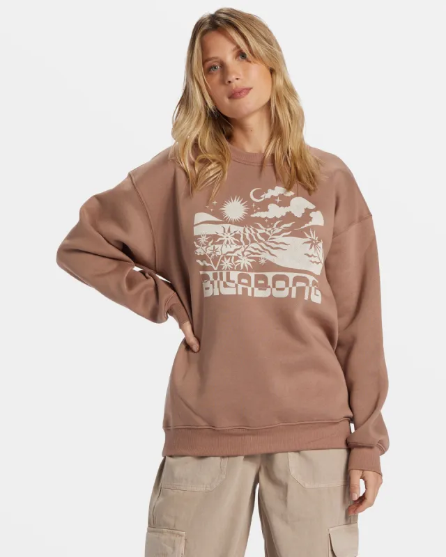 White Space Crewneck Sweatshirt - Sweet Earth sold by Billabong