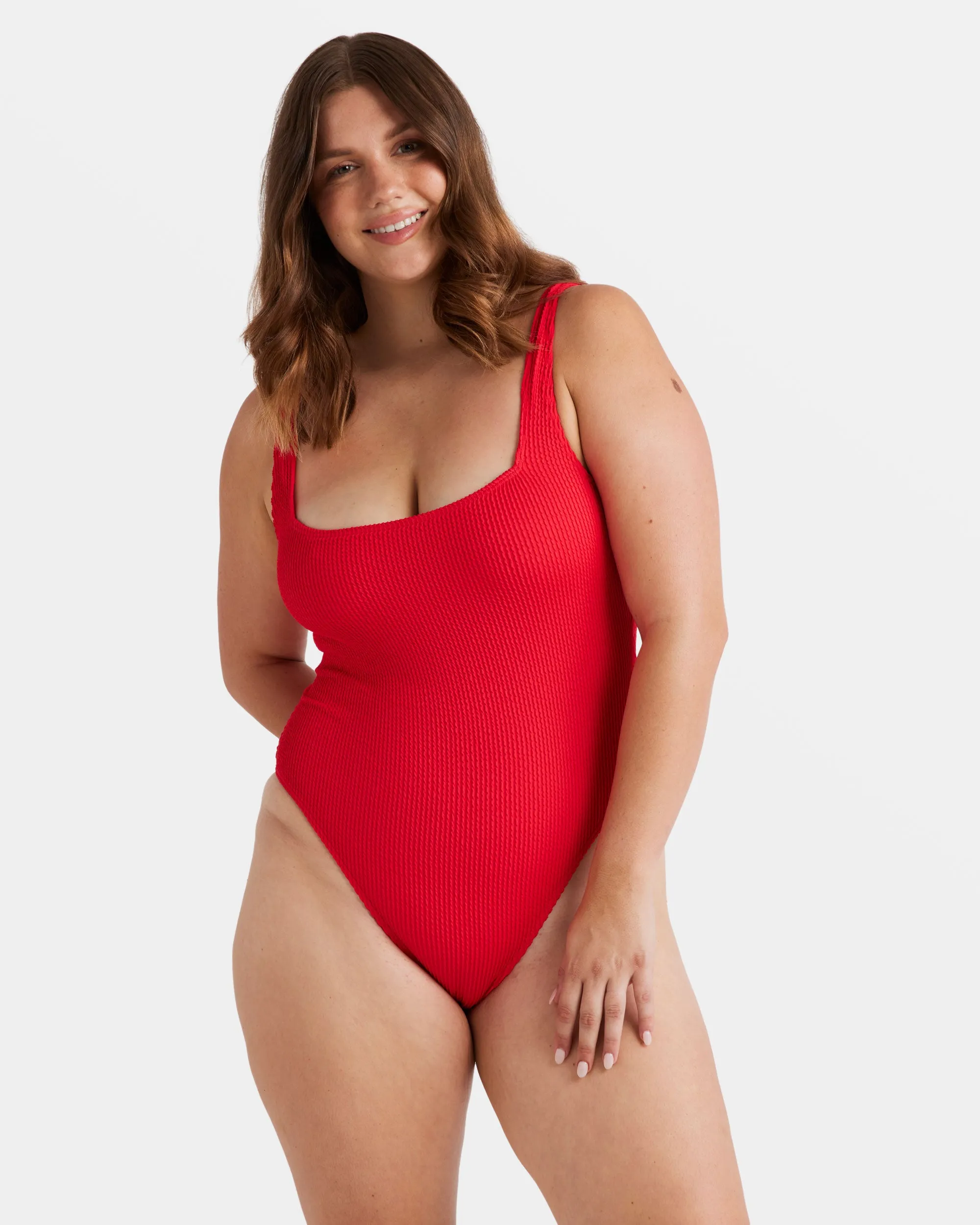 Summer High One Piece Swimsuit - Fiesta Red sold by Billabong