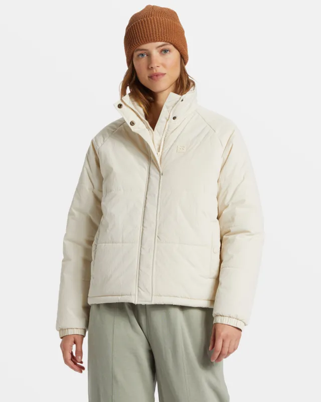 High Route Puffer Jacket - White Cap made by Billabong