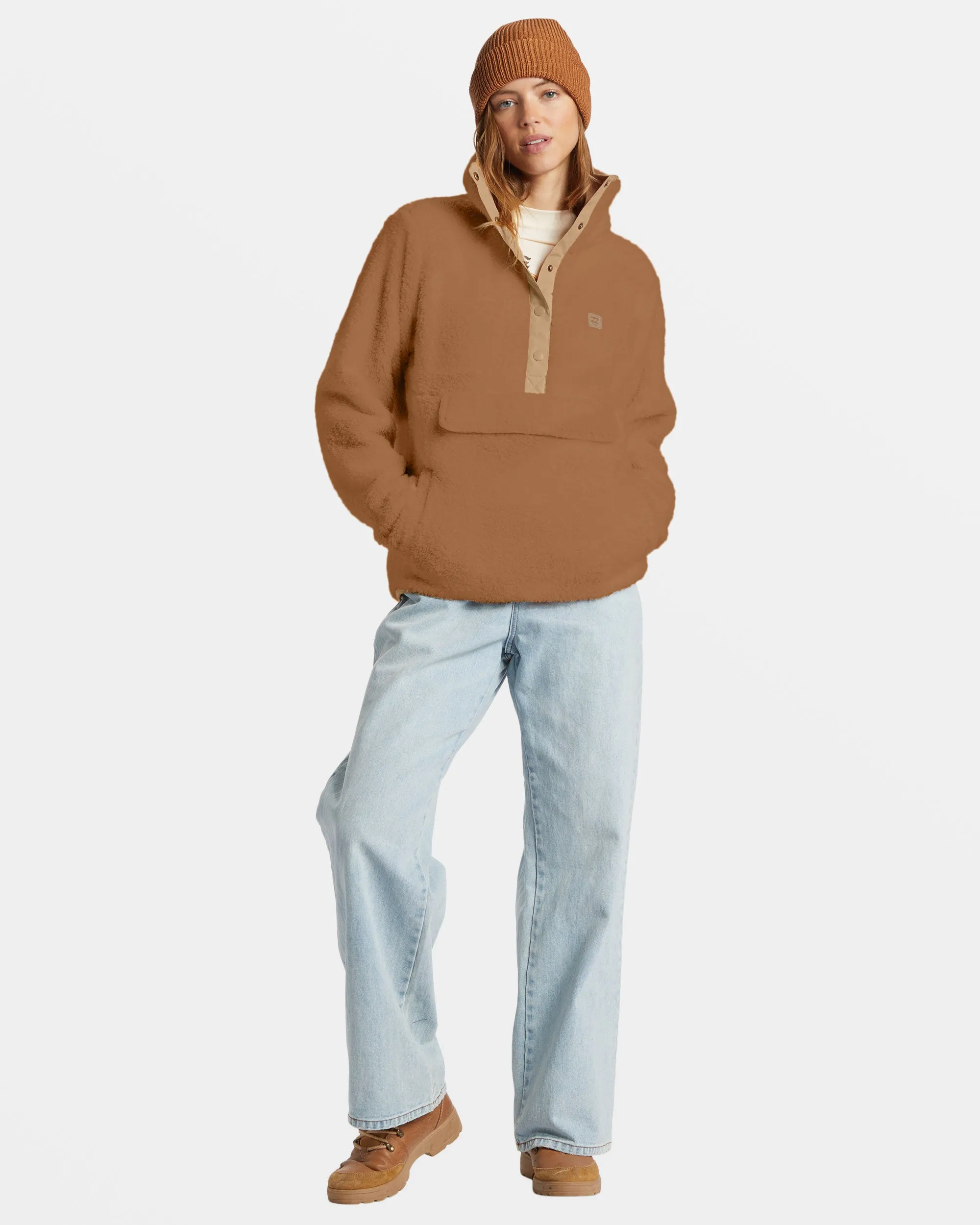 Switchback Mock Neck Fleece - Sandalwood sold by Billabong product image thumbnail 4