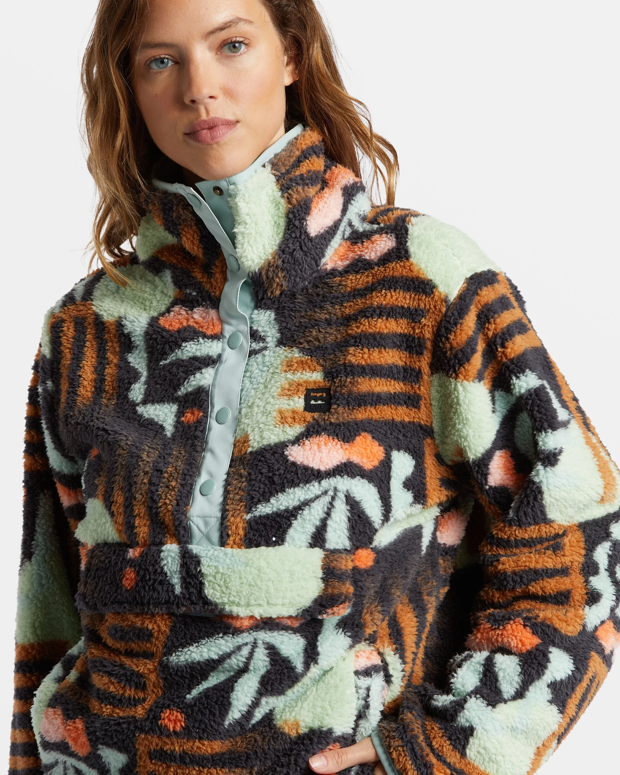 Switchback Mock Neck Fleece - Black Multi sold by Billabong product image thumbnail 5