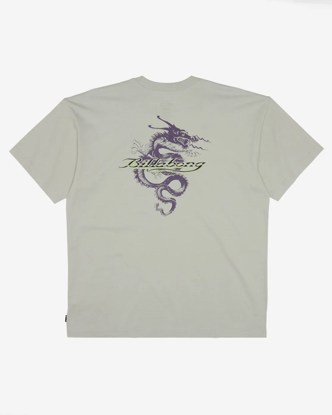 Enter The Dragon OG Short Sleeve T-Shirt - Grey Mist sold by Billabong product image thumbnail 5