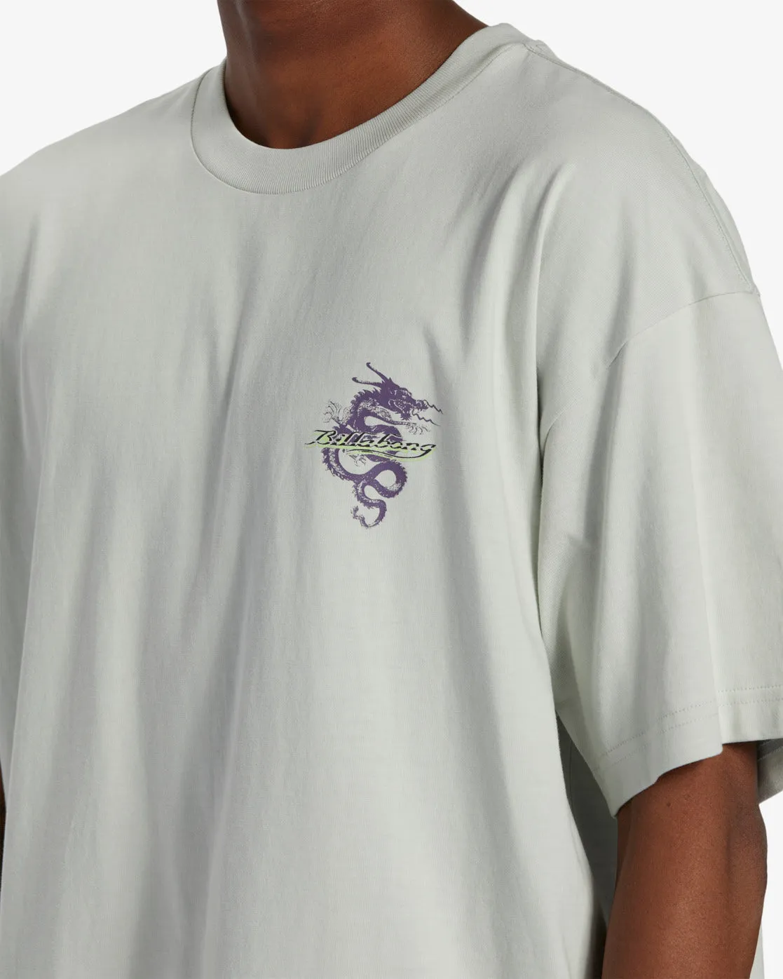 Enter The Dragon OG Short Sleeve T-Shirt - Grey Mist sold by Billabong product image thumbnail 3