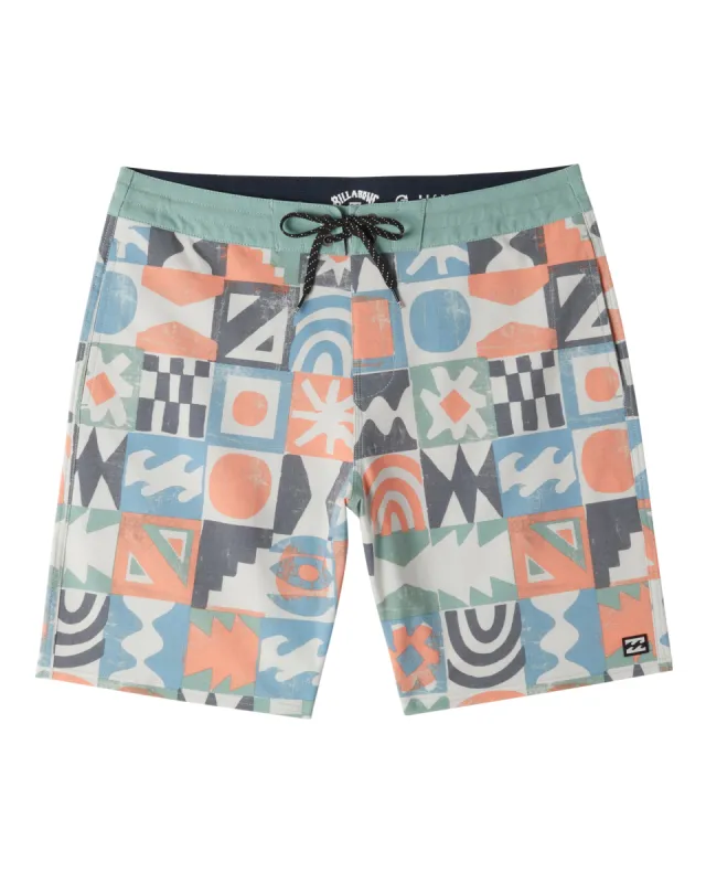 Sundays Lo Tide 19" Boardshorts - Washed Blue sold by Billabong