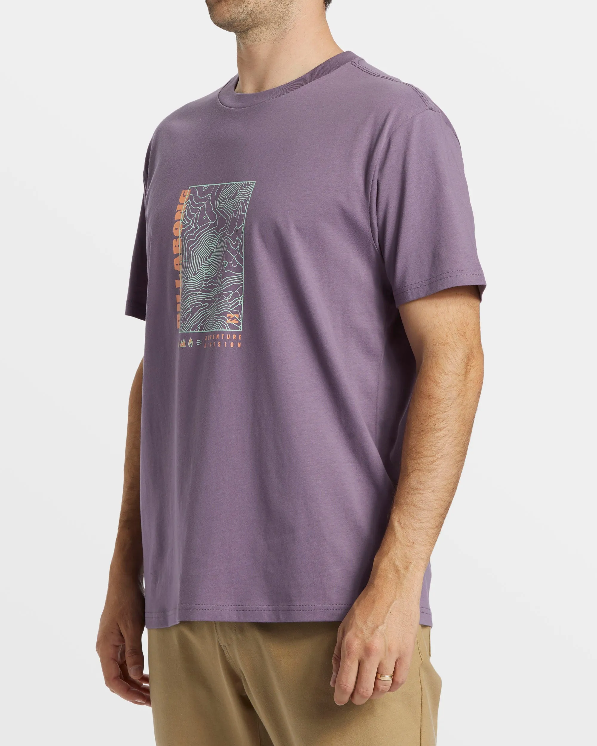 Topography T-Shirt - Dusty Grape sold by Billabong product image thumbnail 3