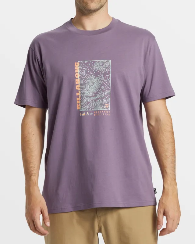 Topography T-Shirt - Dusty Grape sold by Billabong