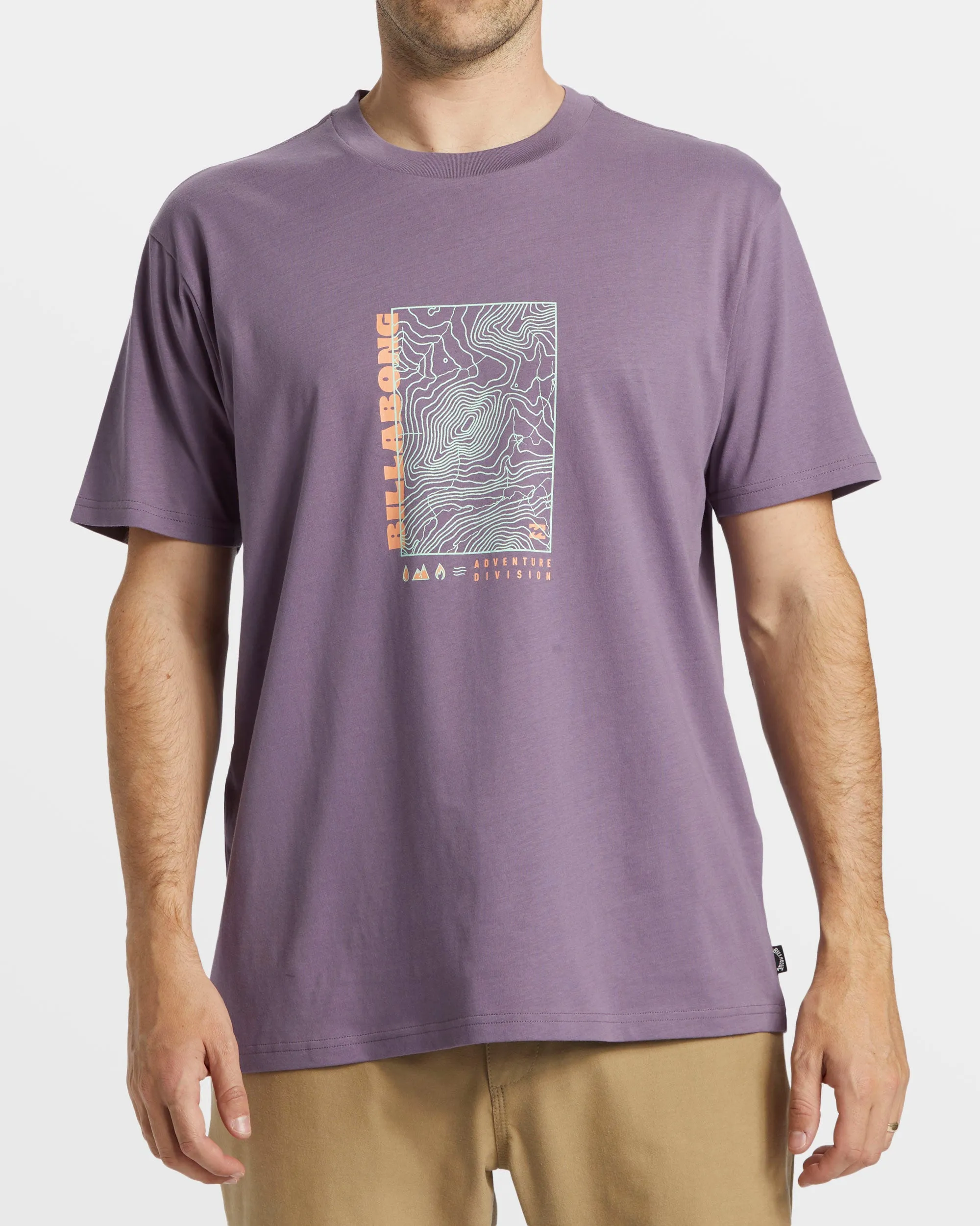 Topography T-Shirt - Dusty Grape sold by Billabong