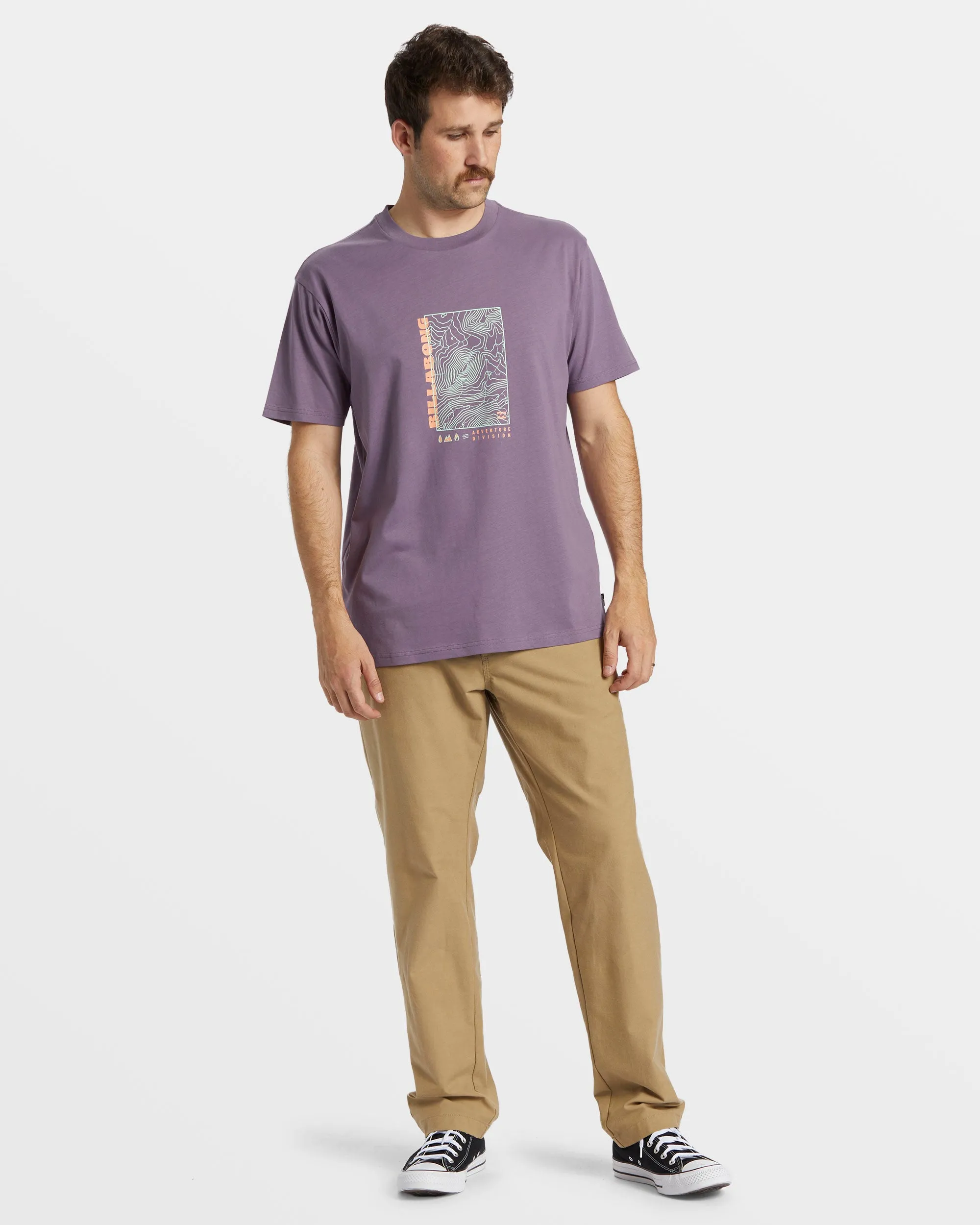Topography T-Shirt - Dusty Grape sold by Billabong product image thumbnail 5