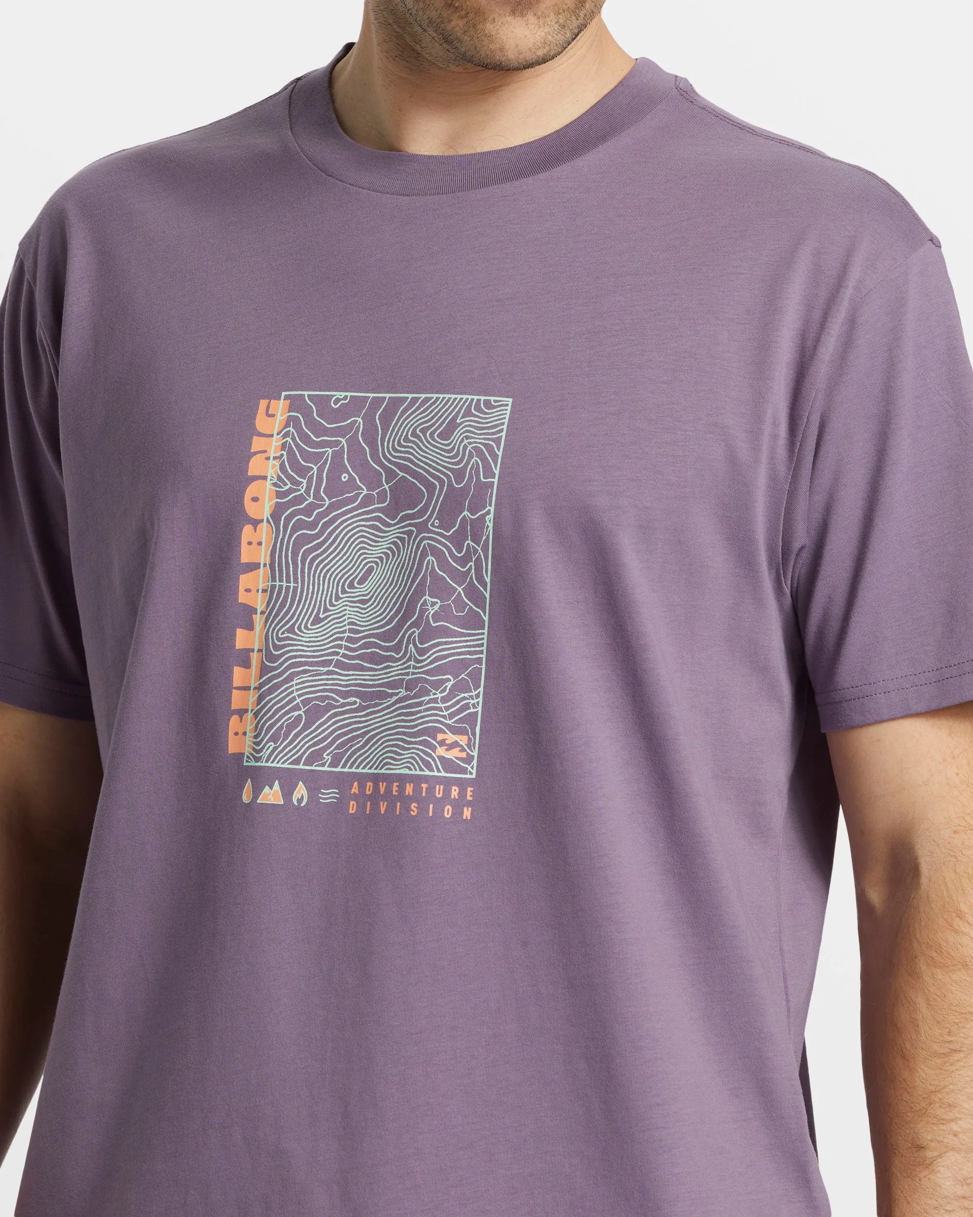 Topography T-Shirt - Dusty Grape sold by Billabong product image thumbnail 4