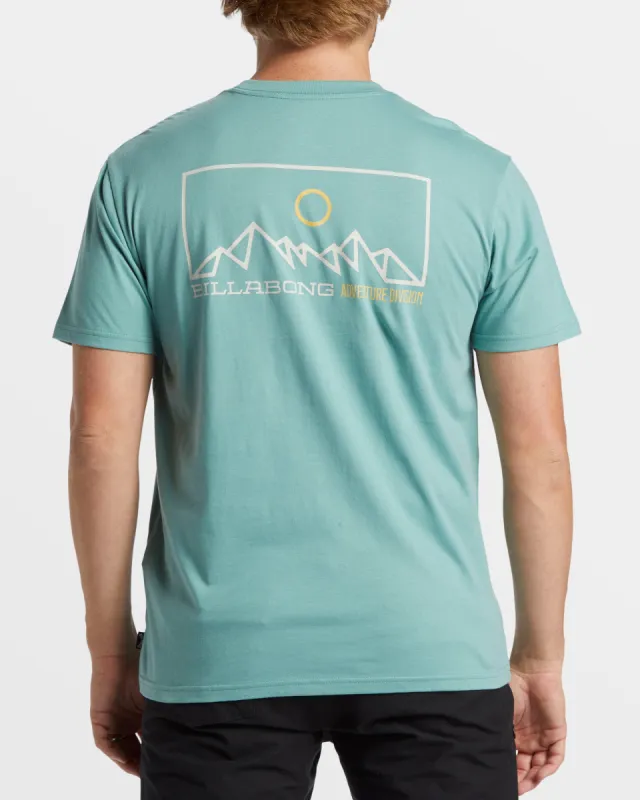 Range T-Shirt - Dusty Teal sold by Billabong