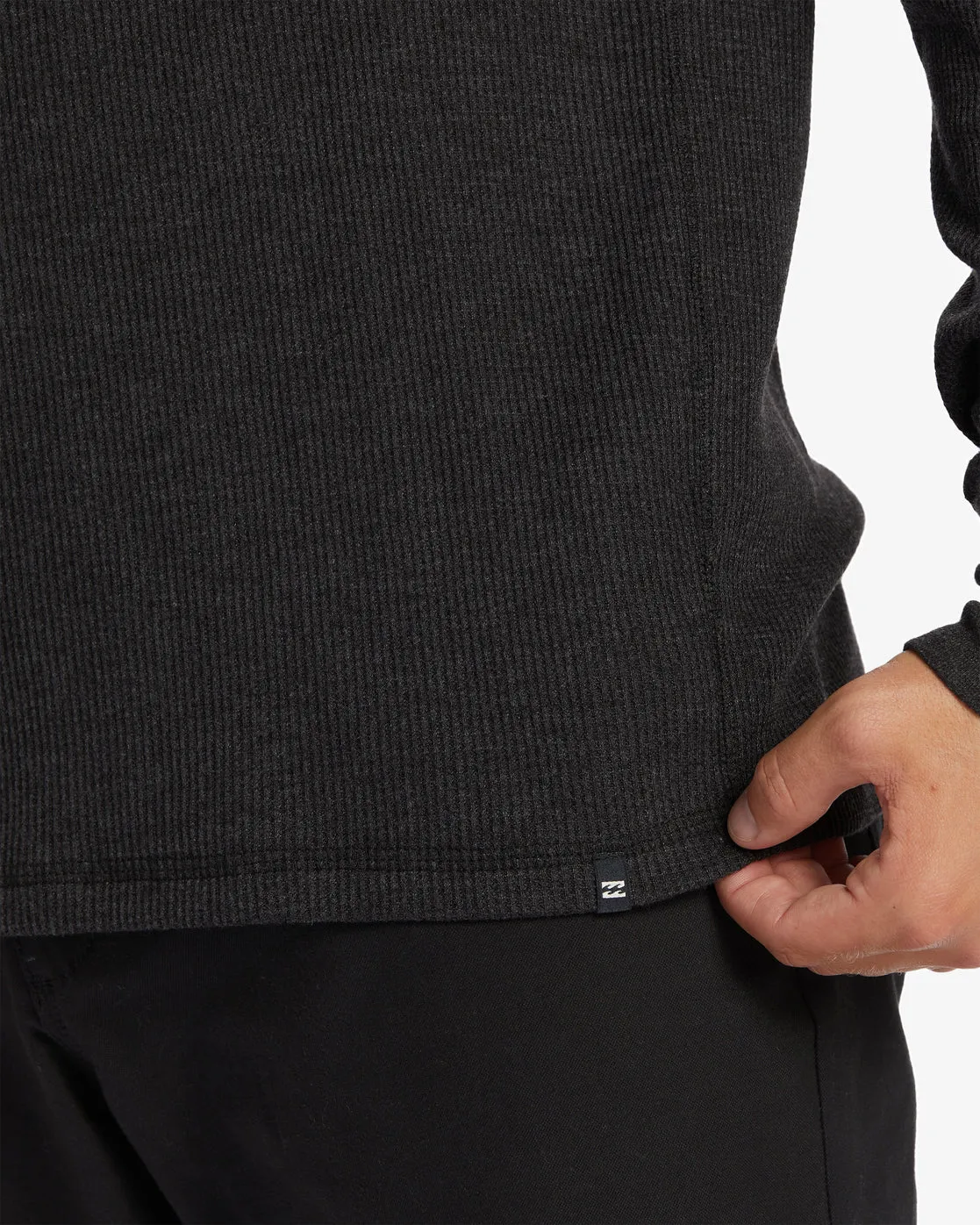 Essential Long Sleeve Thermal Top - Black Heather sold by Billabong product image thumbnail 5