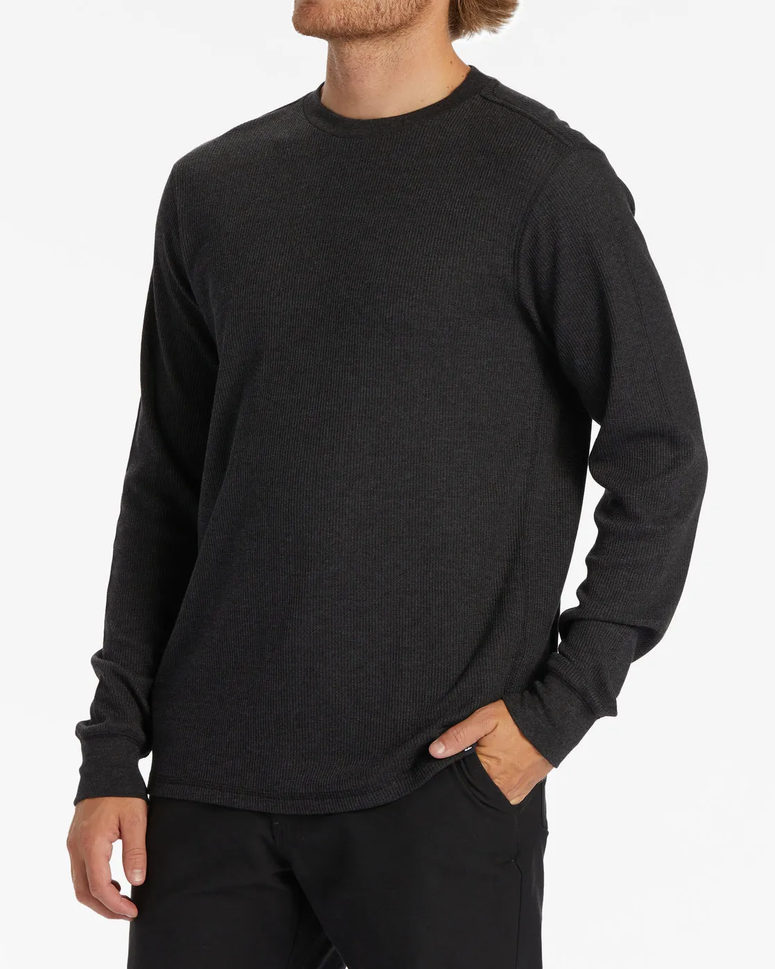 Essential Long Sleeve Thermal Top - Black Heather sold by Billabong product image thumbnail 2