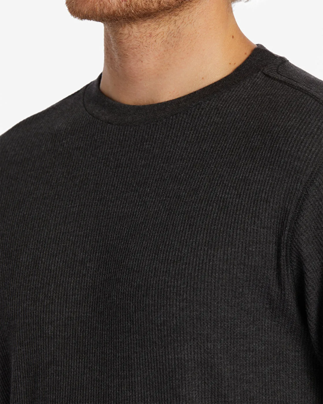 Essential Long Sleeve Thermal Top - Black Heather sold by Billabong product image thumbnail 4