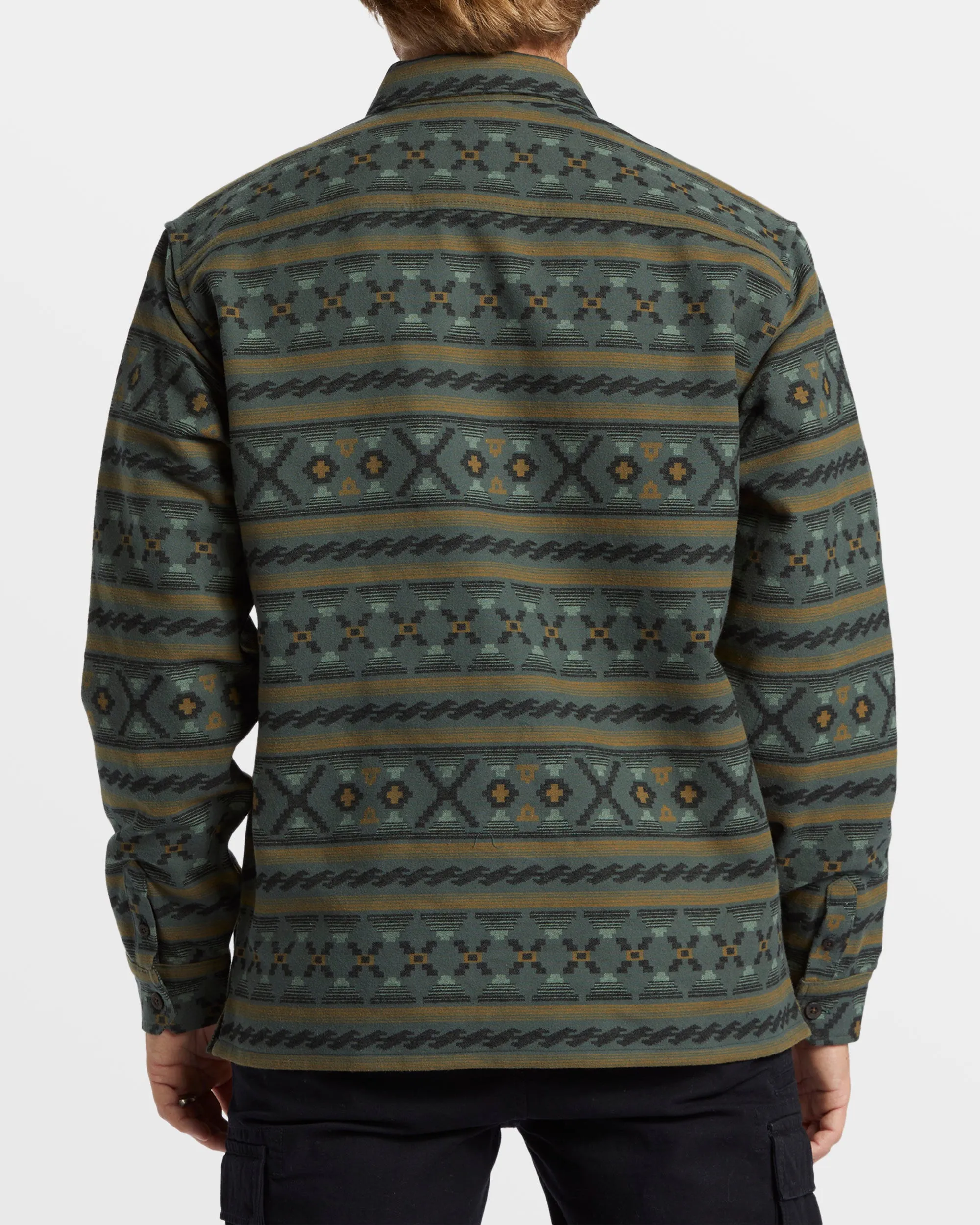 Offshore Jacquard Flannel Long Sleeve Shirt - Slate Green sold by Billabong product image thumbnail 2