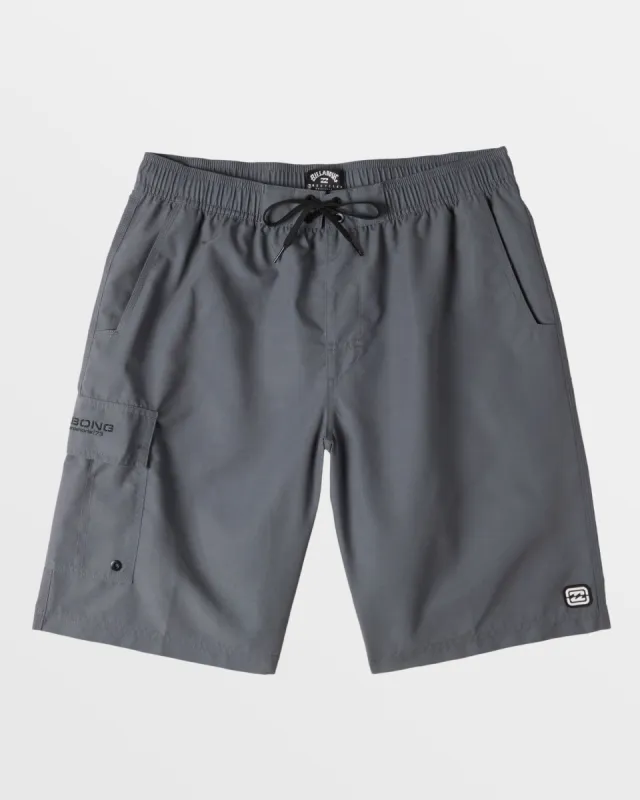 Throw On Layback 21" Swim Trunks - Pewter made by Billabong