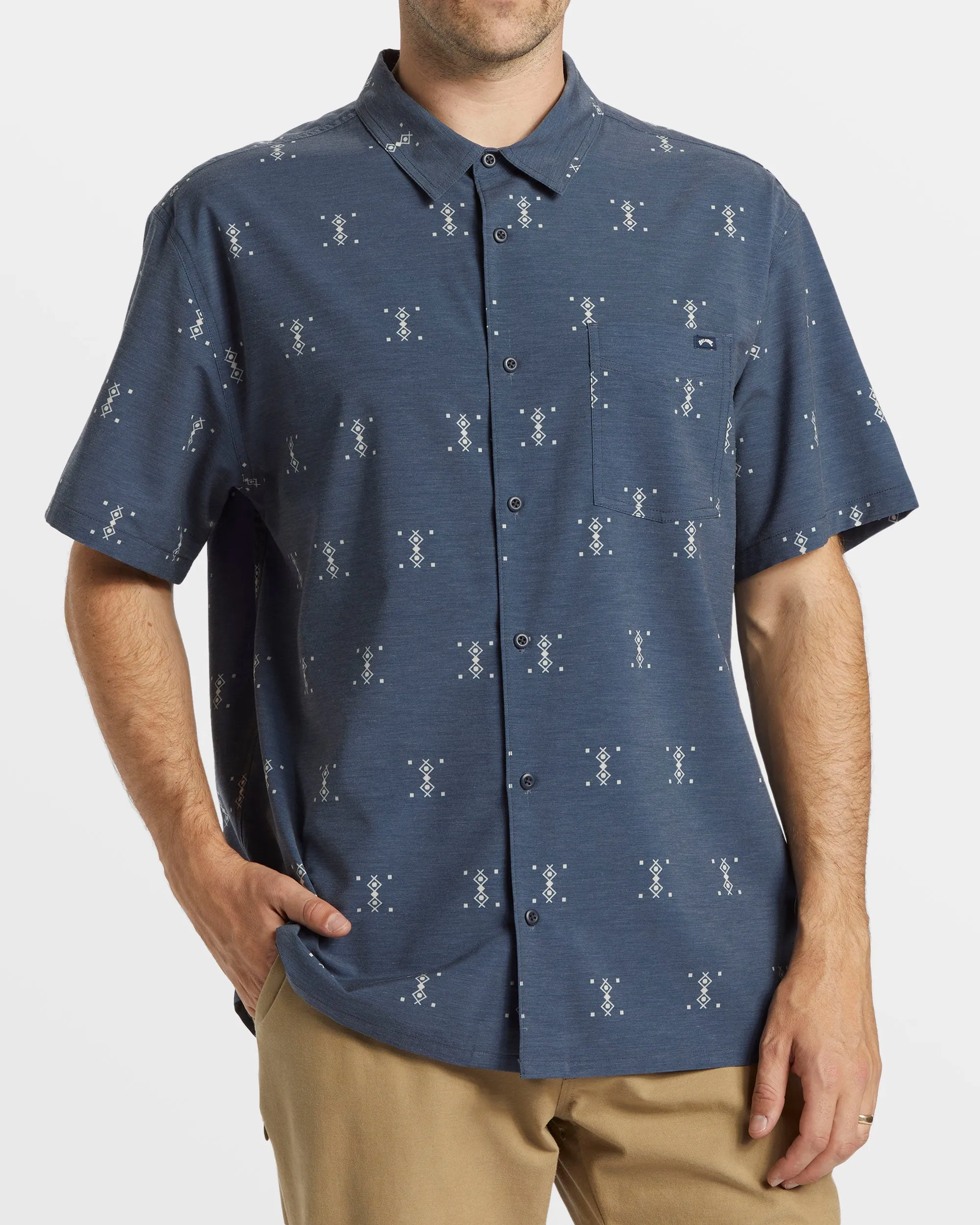 A/Div Surftrek Trail Short Sleeve Shirt - Navy Heather sold by Billabong