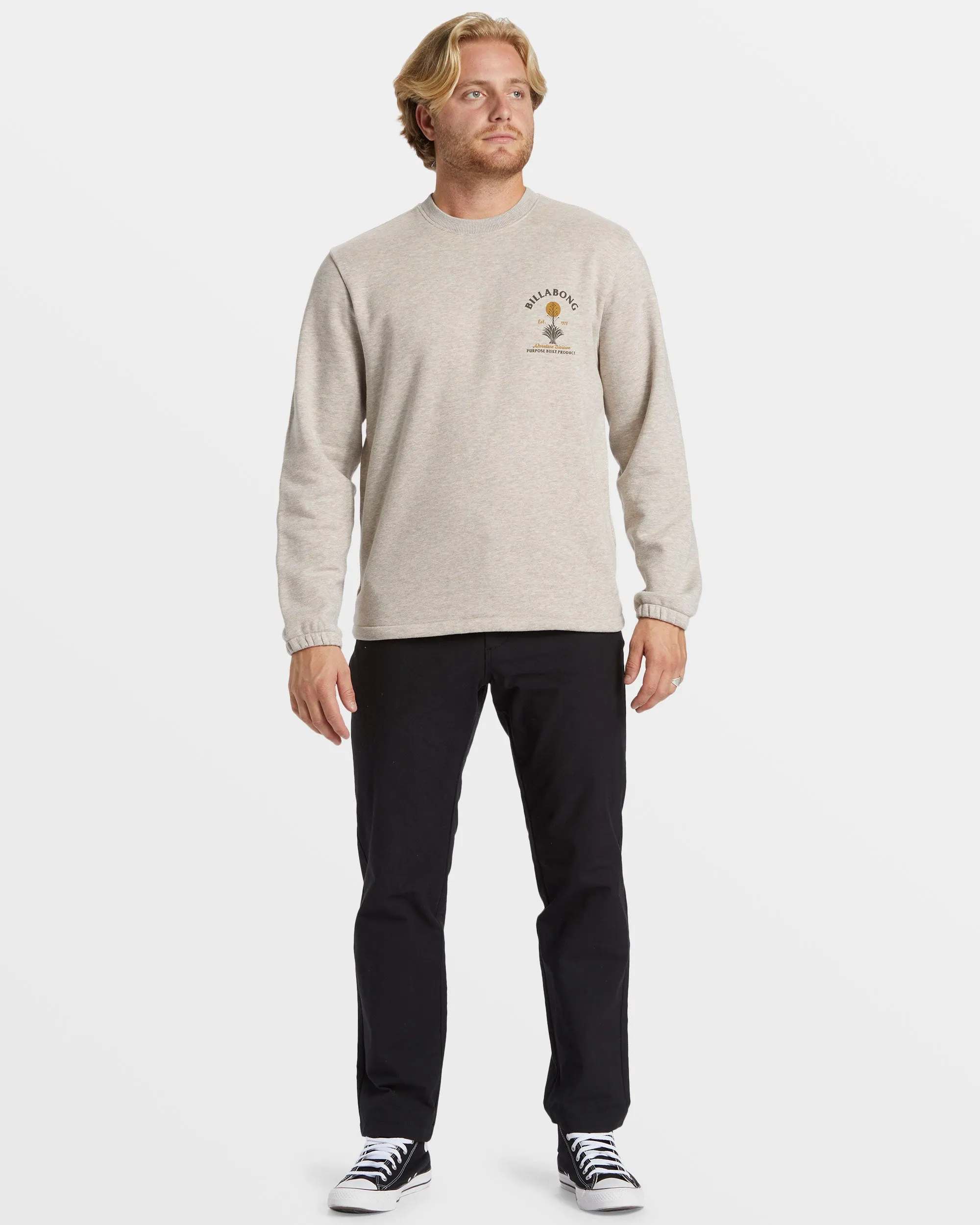 Compass Crew Sweatshirt - Stone Heather sold by Billabong product image thumbnail 5