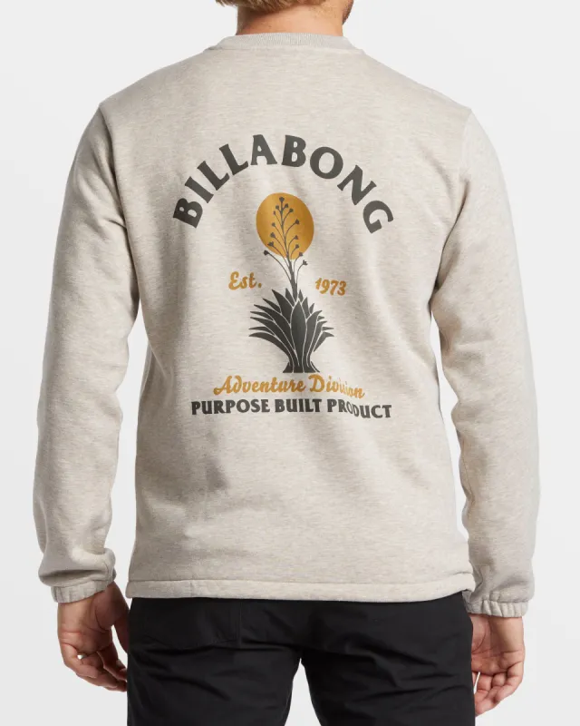Compass Crew Sweatshirt - Stone Heather sold by Billabong