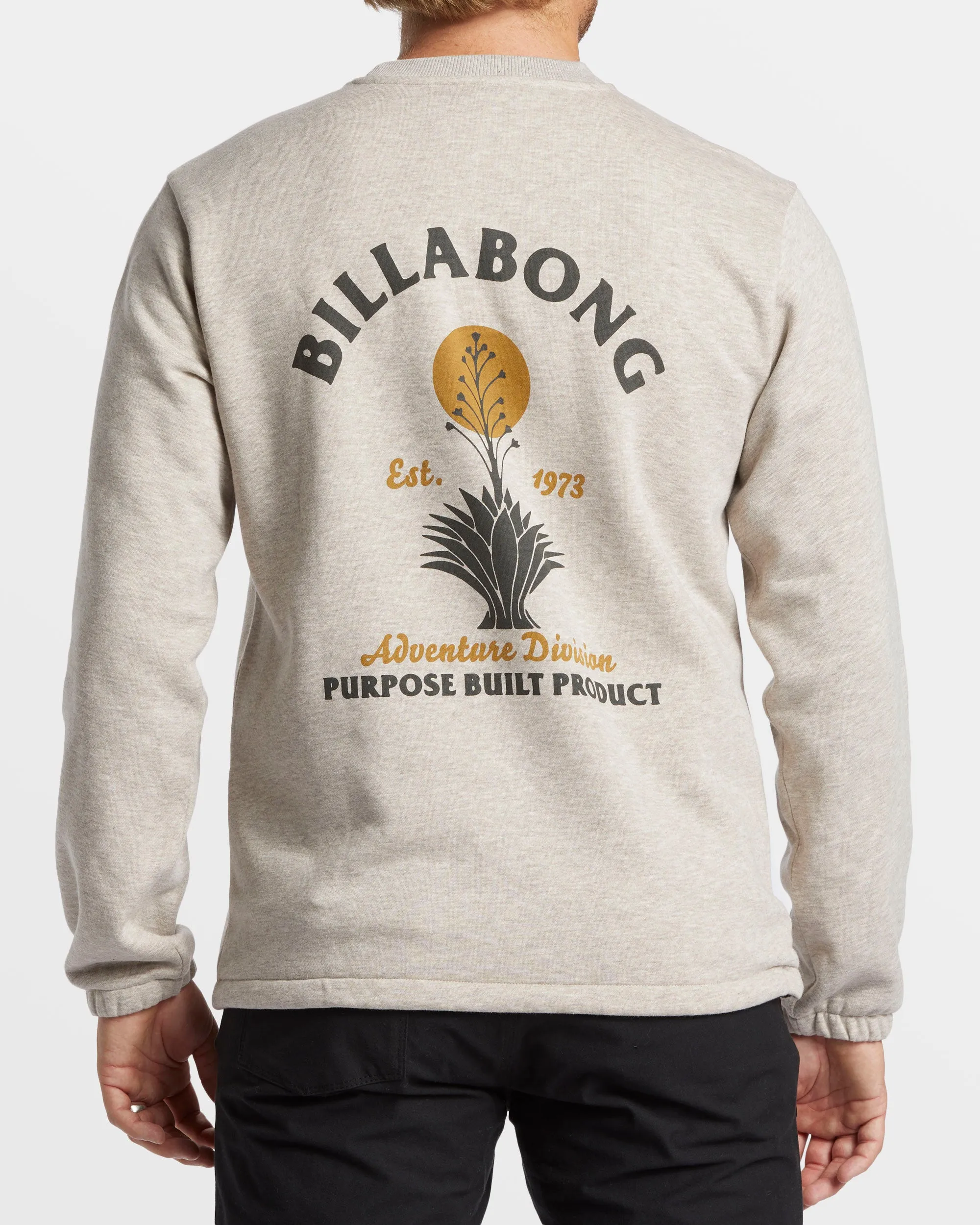 Compass Crew Sweatshirt - Stone Heather sold by Billabong