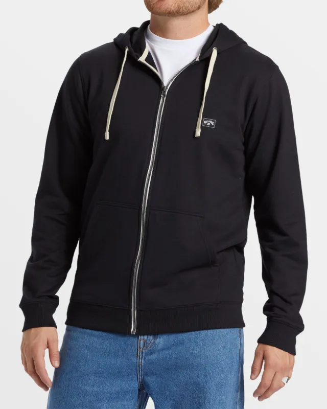 All Day Zip Hoodie - Black/Black sold by Billabong