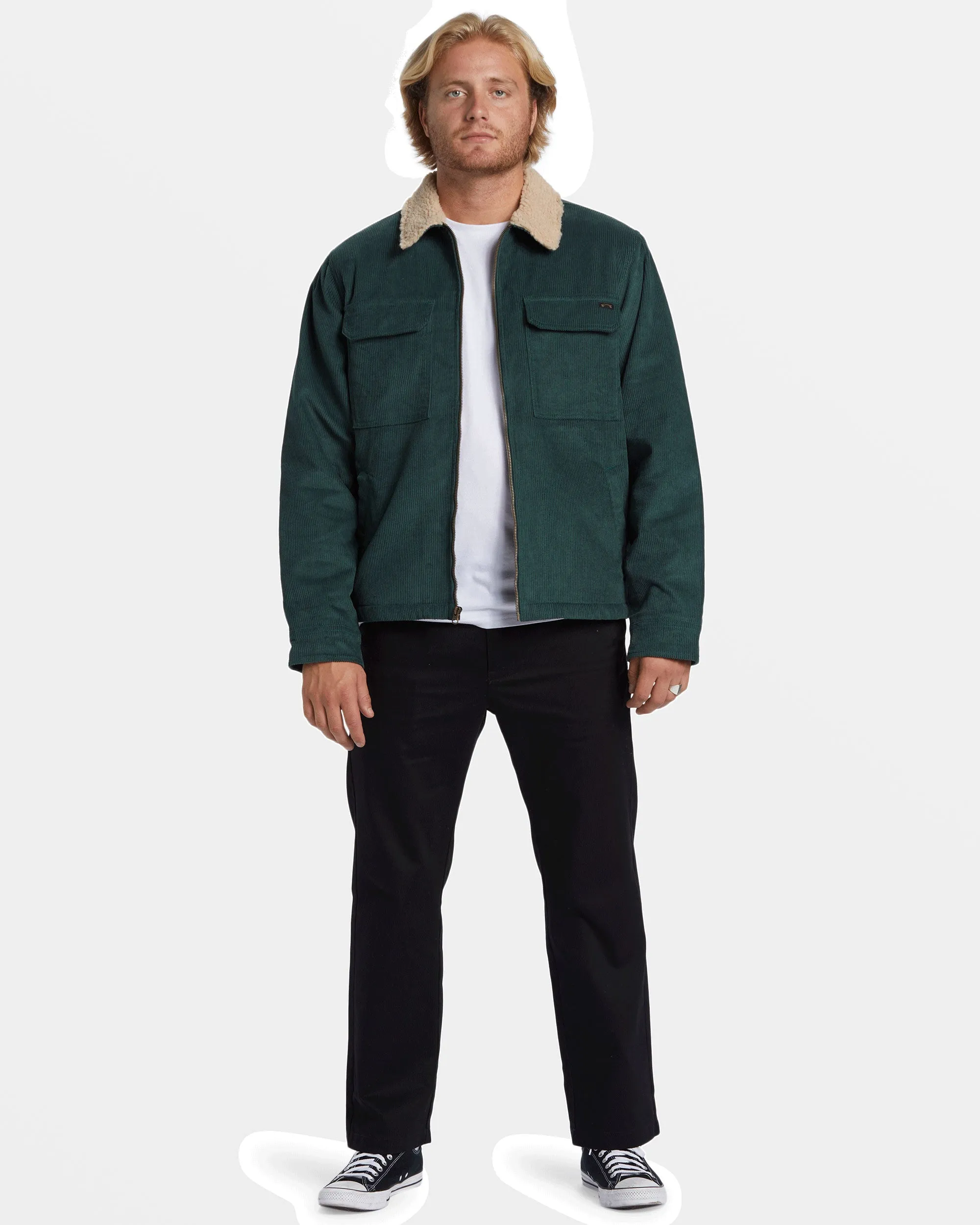 Barlow Sherpa Cord Jacket - Bottle Green sold by Billabong product image thumbnail 5