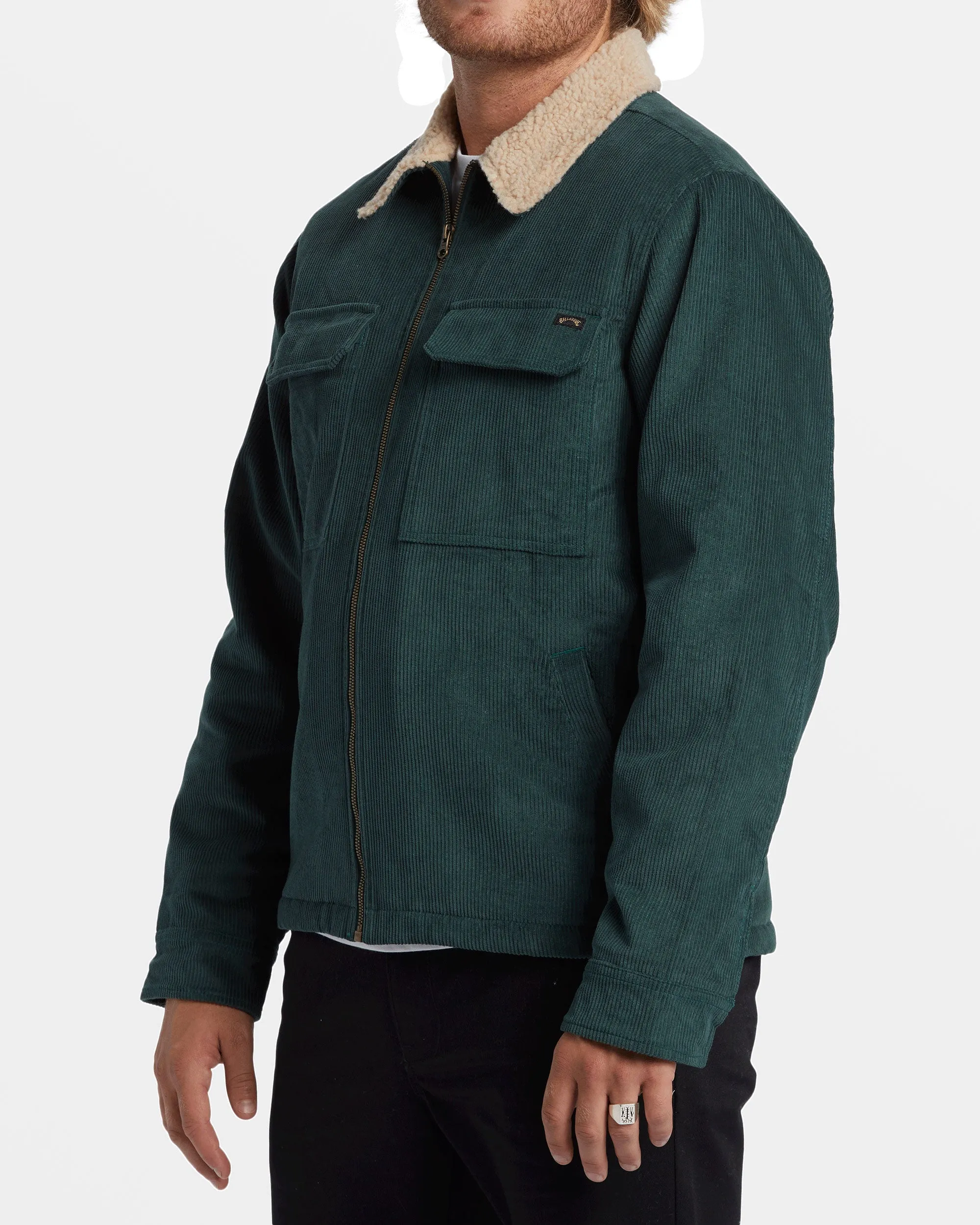 Barlow Sherpa Cord Jacket - Bottle Green sold by Billabong product image thumbnail 3