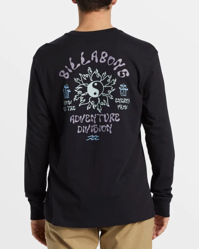 Flow Long Sleeve T-Shirt - Black sold by Billabong