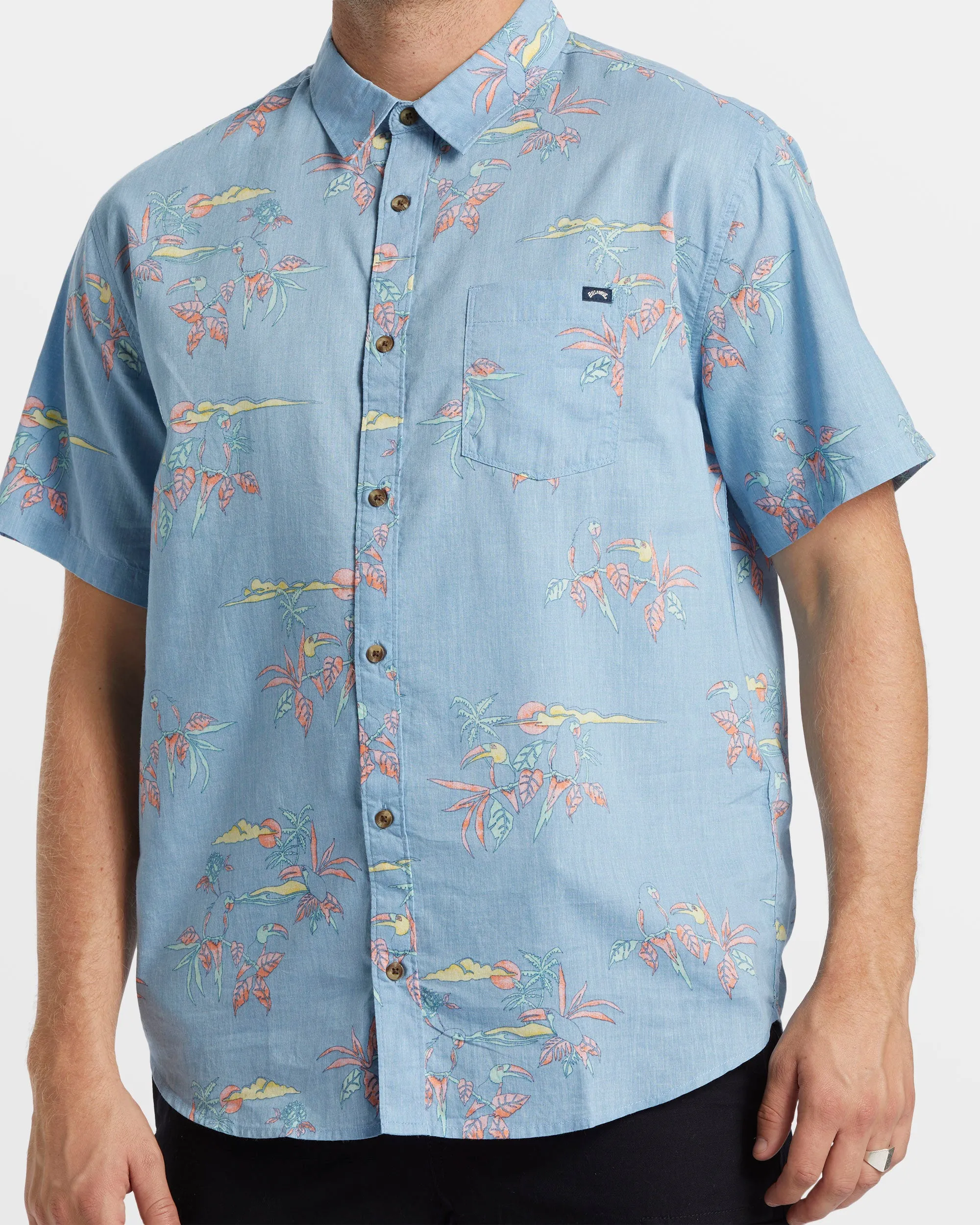 Sundays Short Sleeve Shirt - Coastal Blue sold by Billabong product image thumbnail 4