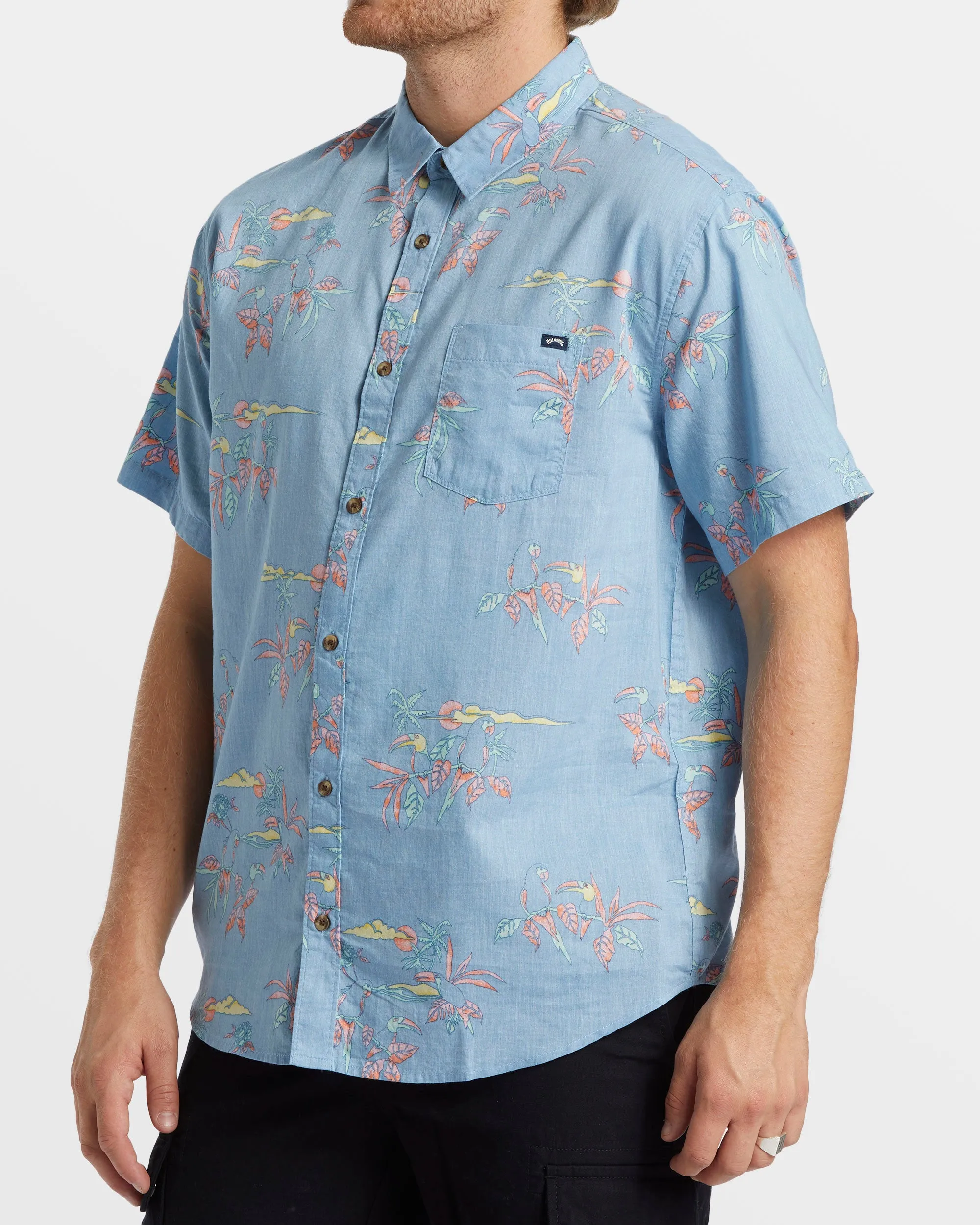 Sundays Short Sleeve Shirt - Coastal Blue sold by Billabong product image thumbnail 3