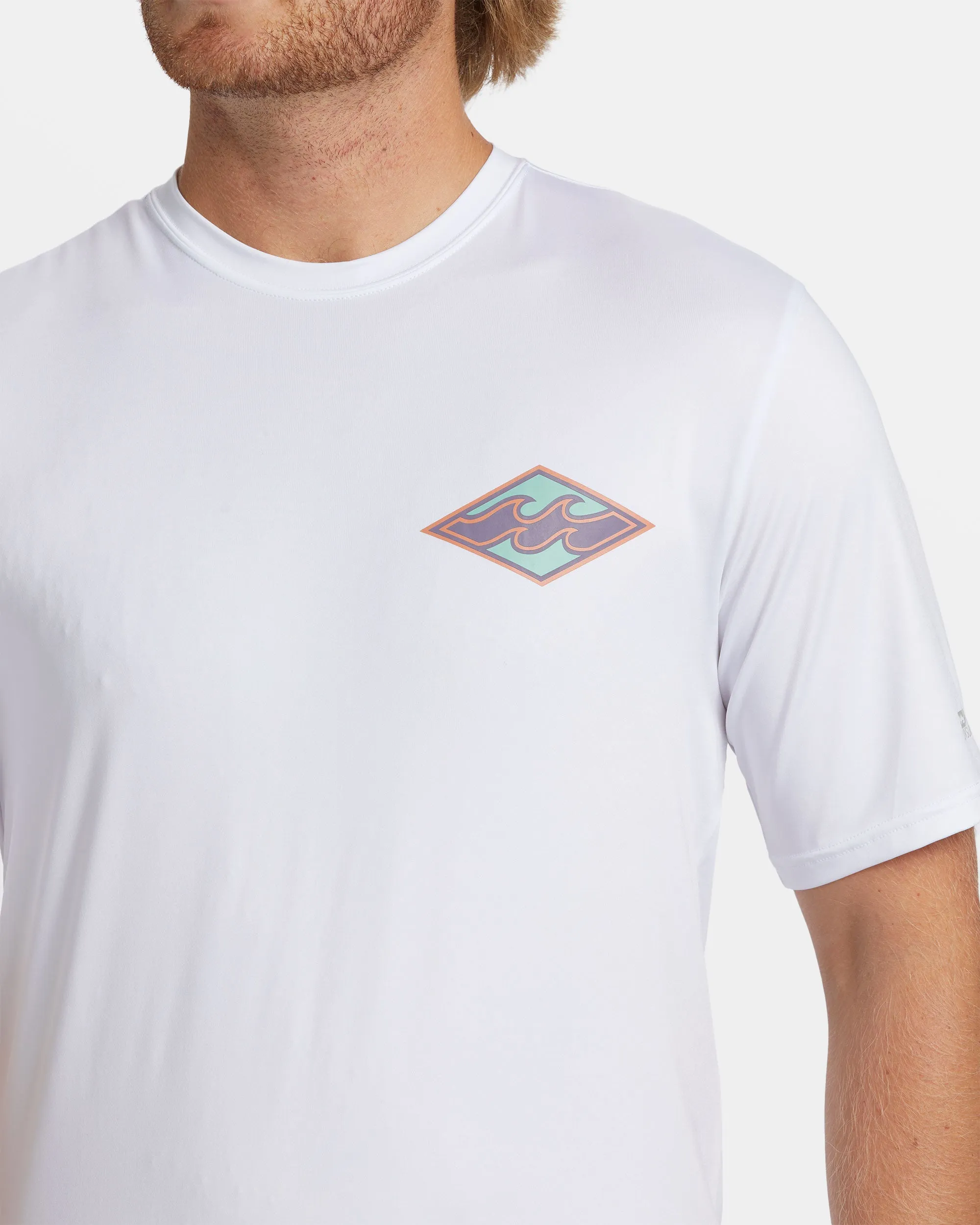 Crayon Wave Loose Fit Short Sleeve Surf Tee - White sold by Billabong product image thumbnail 4