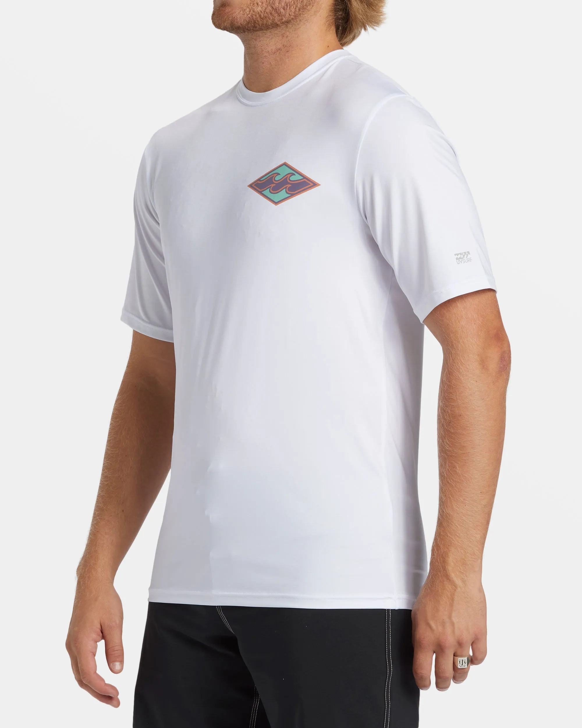 Crayon Wave Loose Fit Short Sleeve Surf Tee - White sold by Billabong product image thumbnail 3