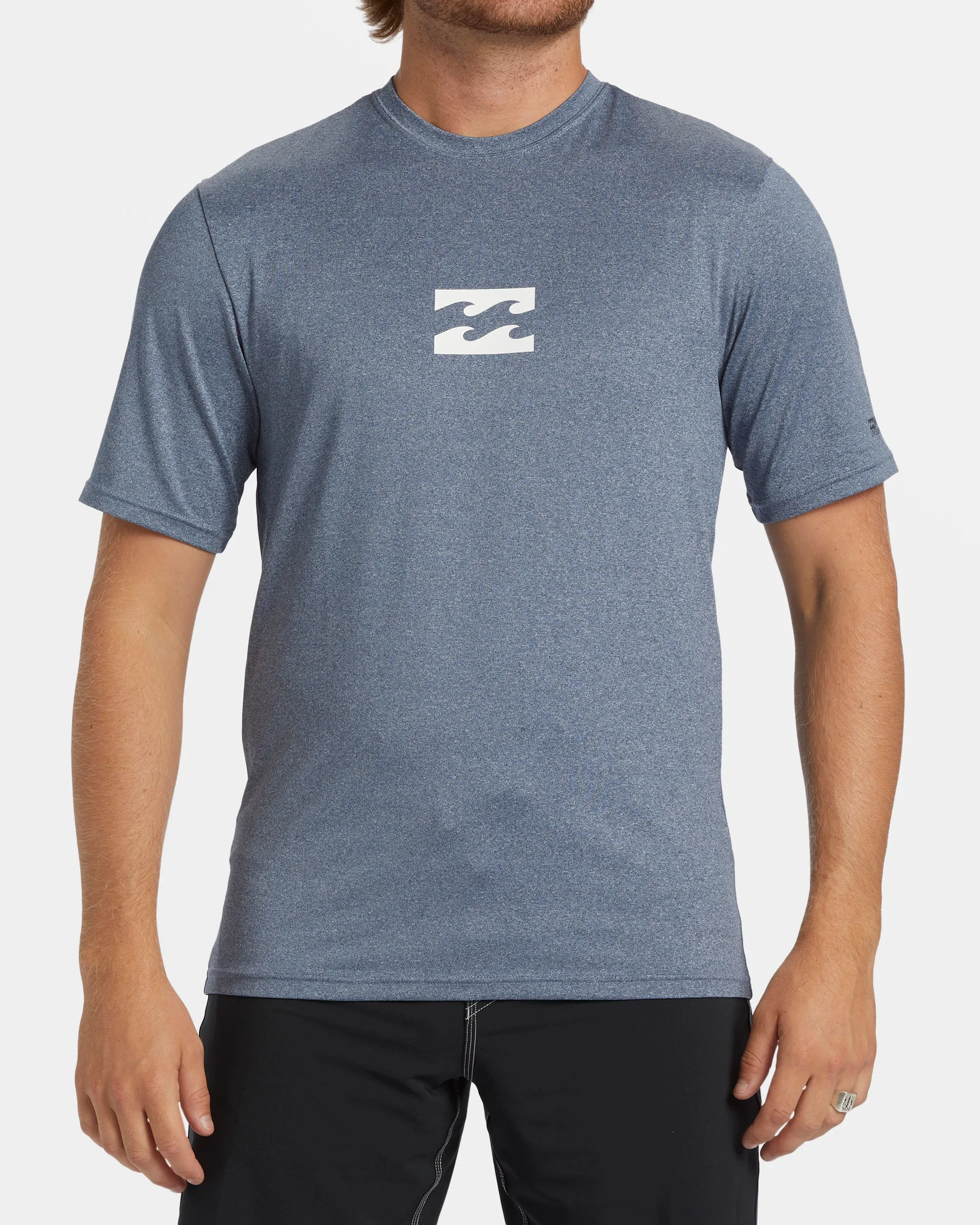 All Day Wave Loose Fit Short Sleeve Surf Tee - Navy Heather sold by Billabong