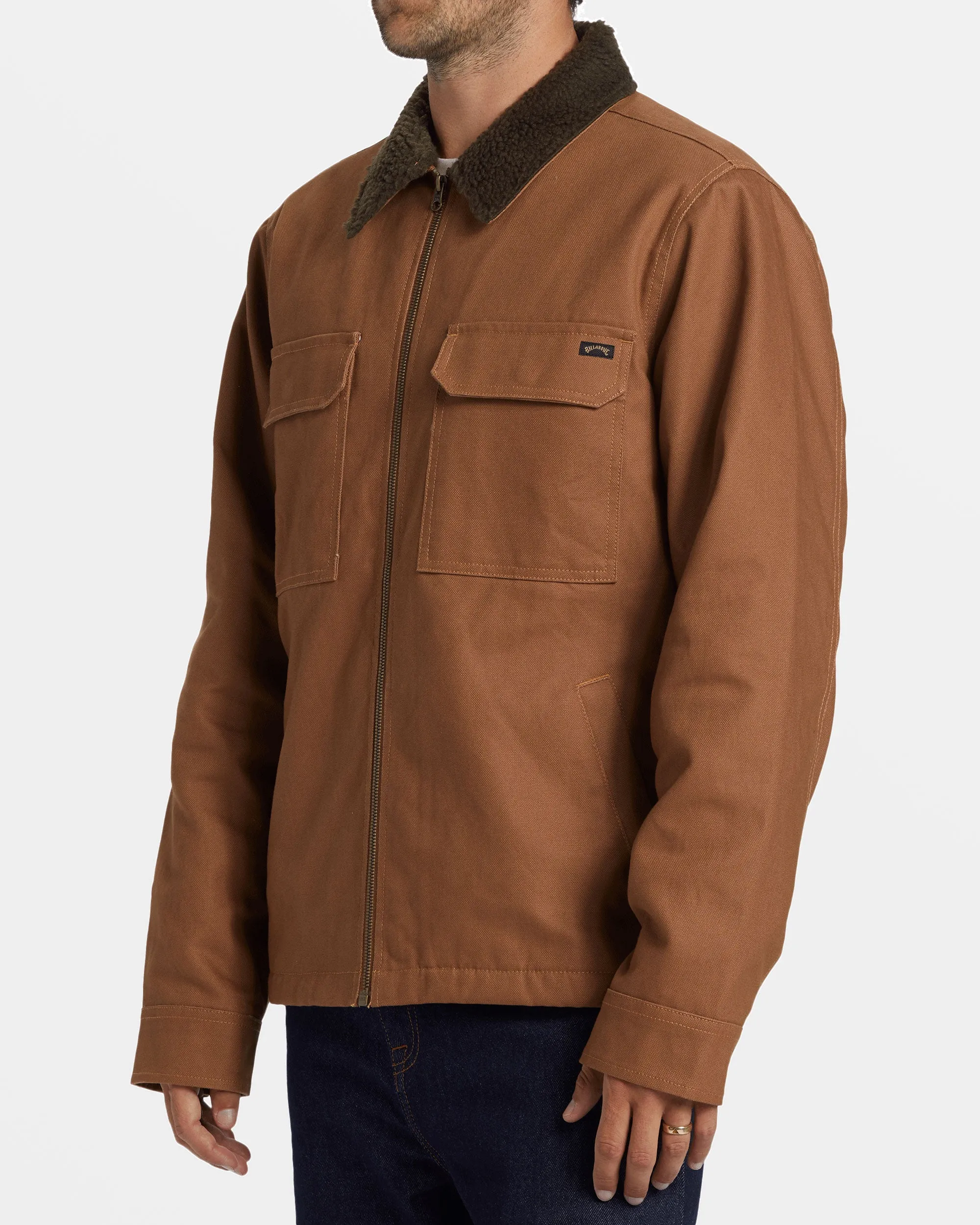 Barlow Sherpa Canvas Jacket - Camel sold by Billabong product image thumbnail 3
