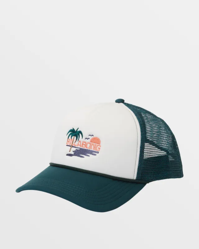 Riot Trucker Hat - Real Teal sold by Billabong