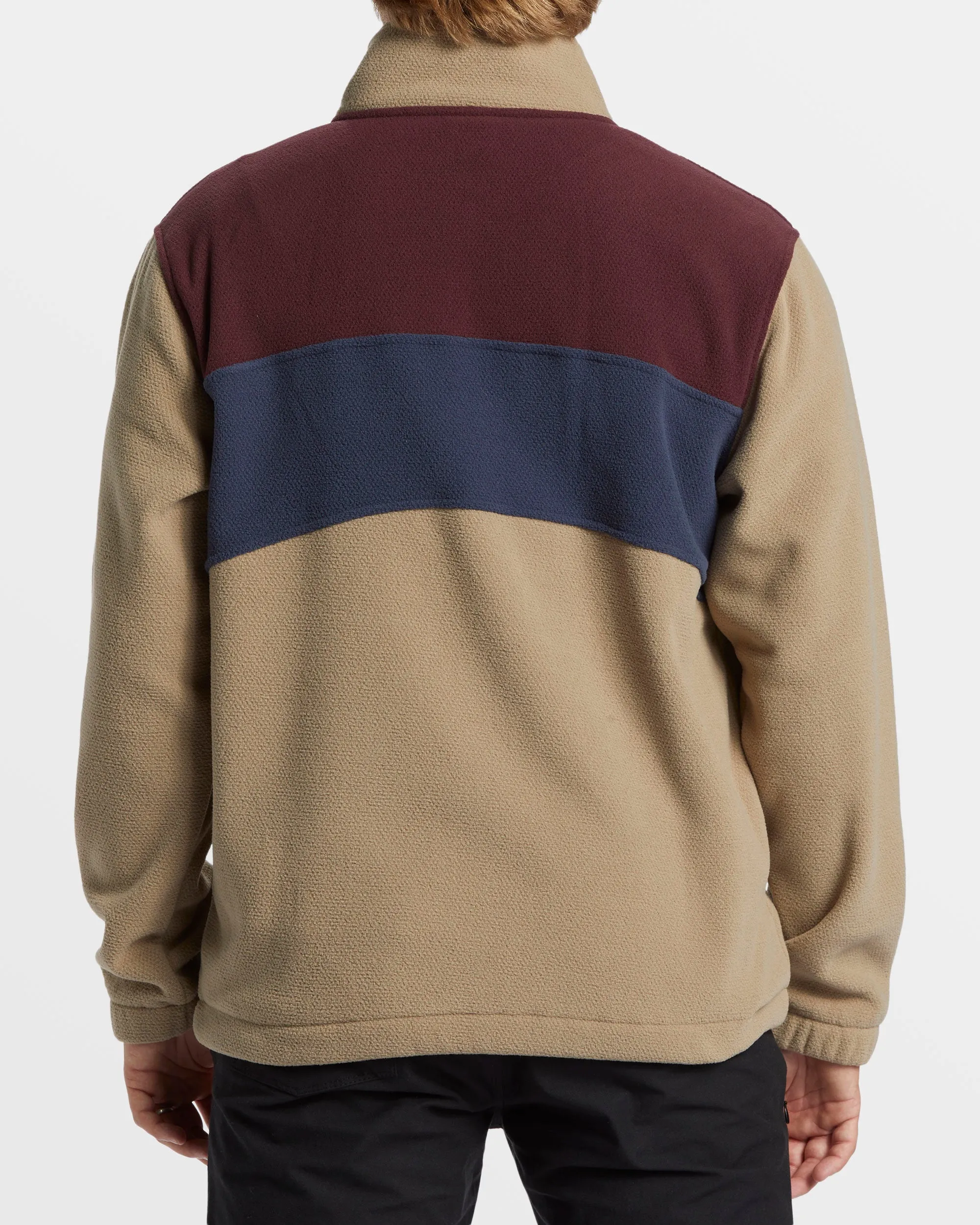 Boundary Mock Snap Sweatshirt - Dune sold by Billabong product image thumbnail 2