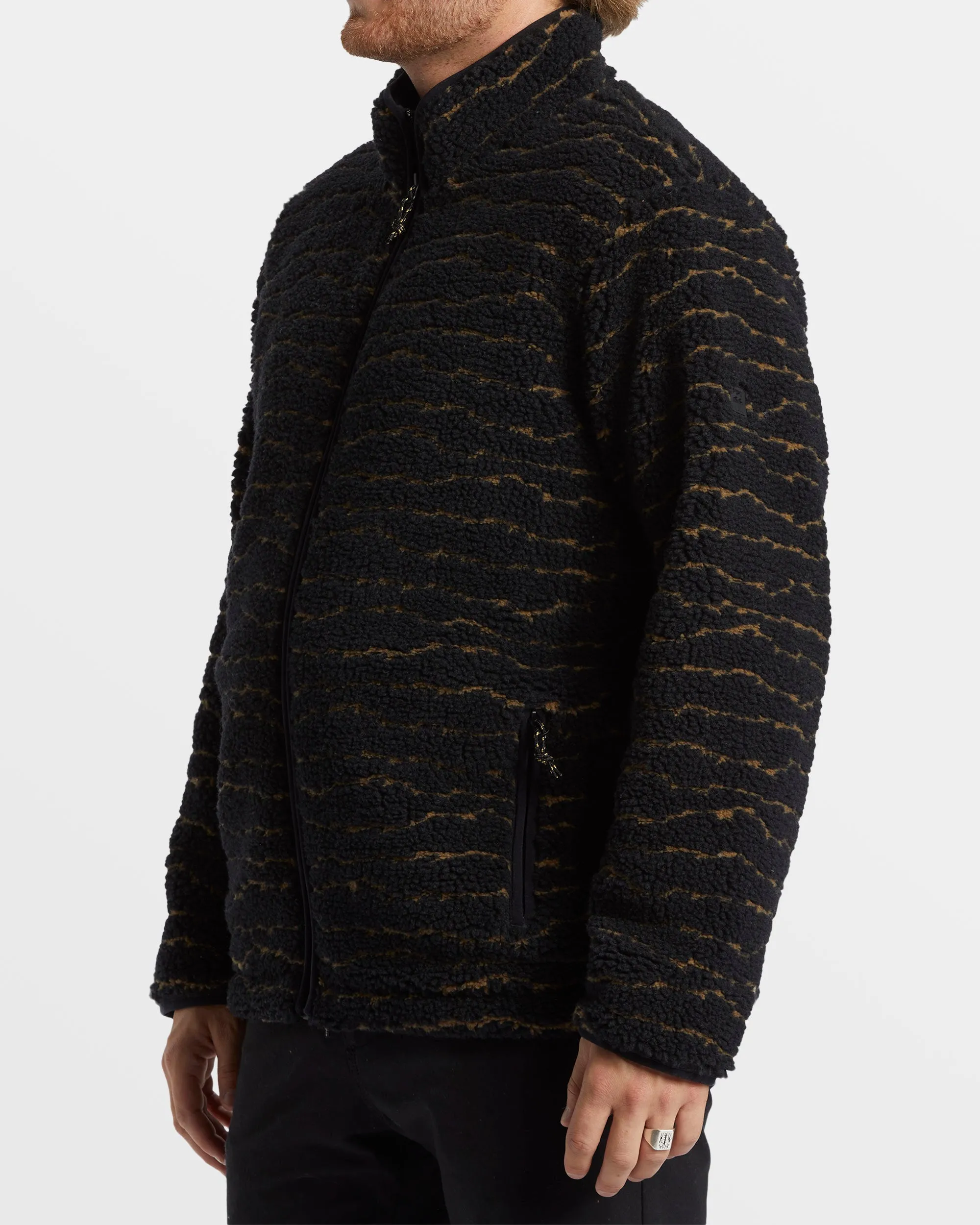 Boundary Switchback Full Zip Sherpa Fleece - Black Multi sold by Billabong product image thumbnail 5